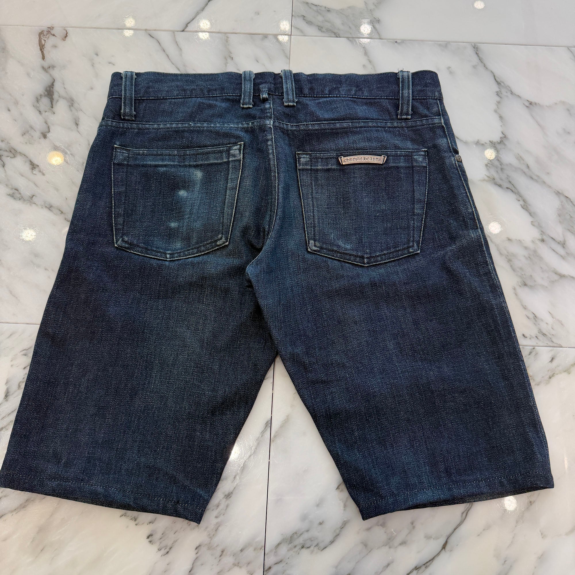 CHROME HEARTS Cross Ball Button Denim Shorts Size 31 クロムハーツ クロスボールボタン デニムショーツ サイズ31