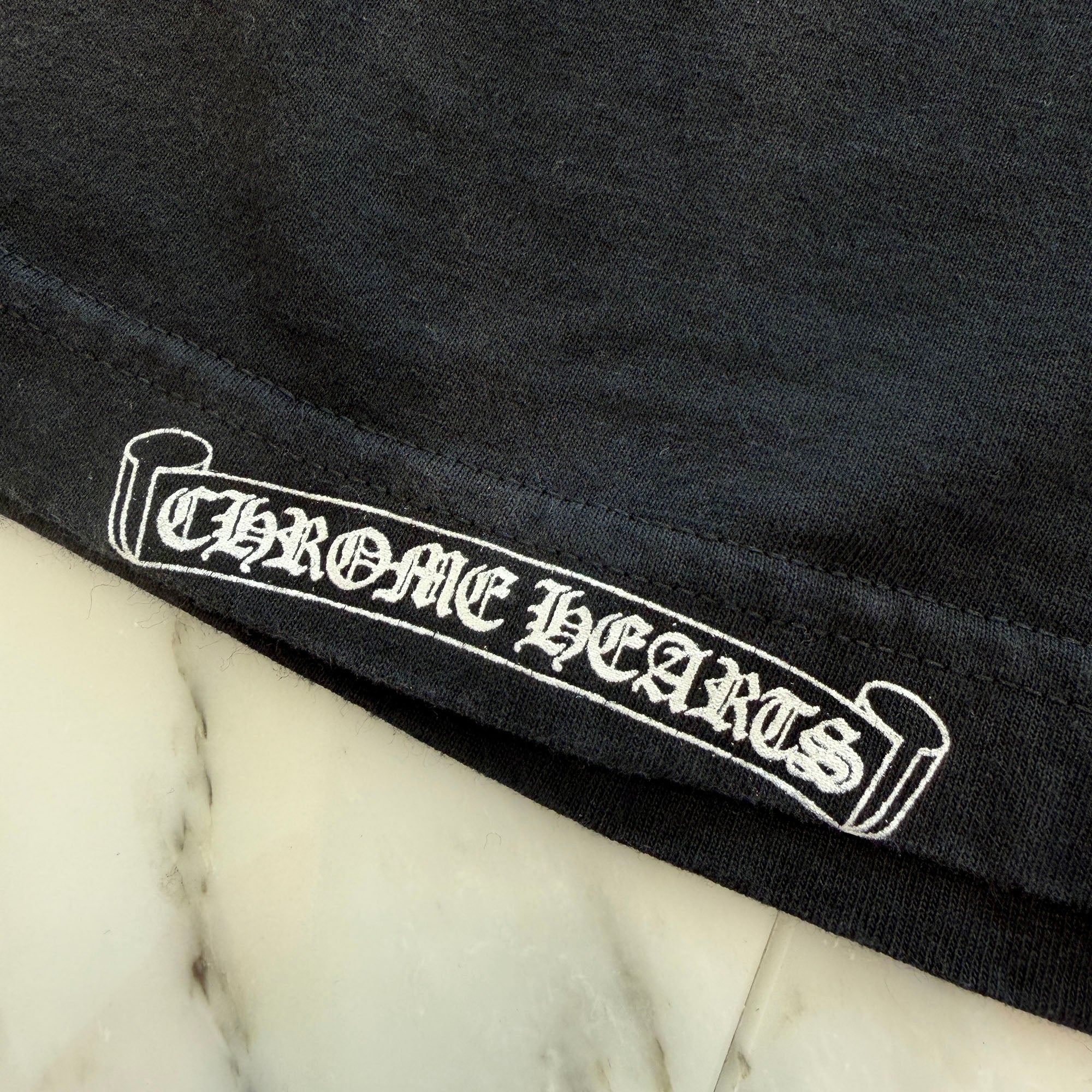 CHROME HEARTS× KYOSUKE HIMURO Vertical Logo Long Sleeve Tee Size M クロムハーツ × 氷室京介 ヴァーティカルロゴ ロングスリーブＴシャツ サイズM