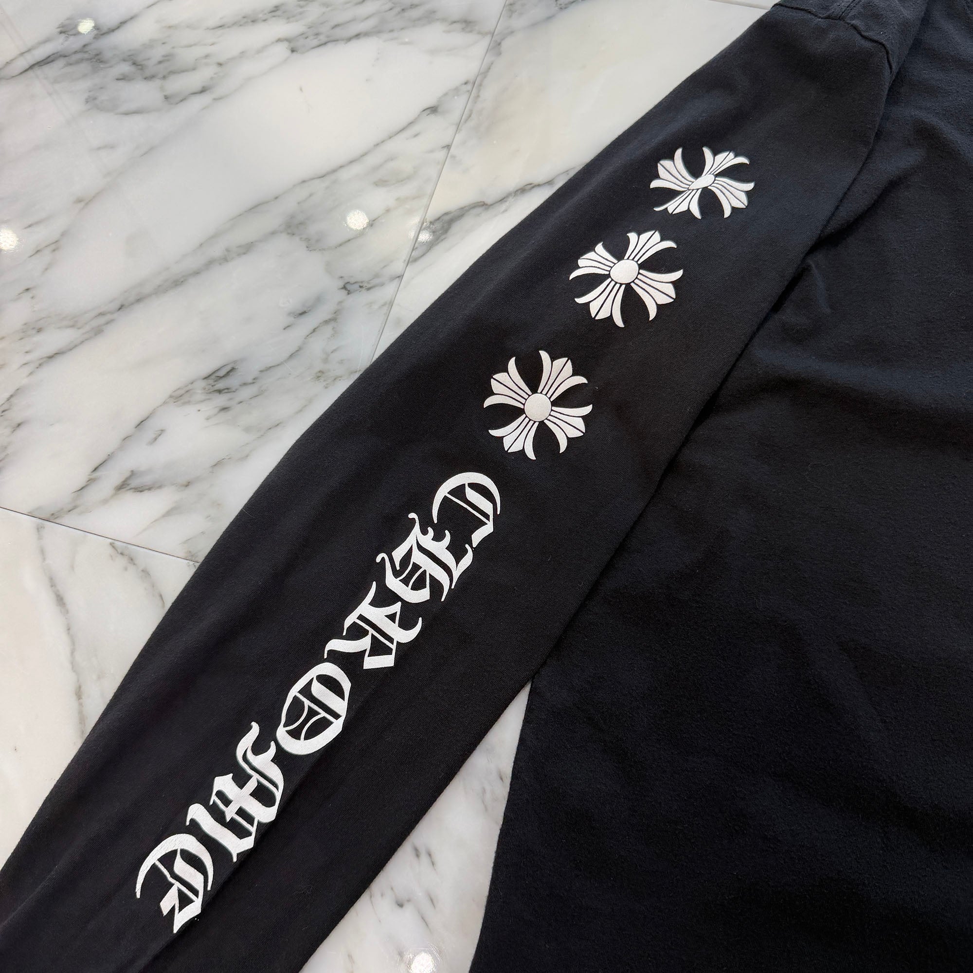 CHROME HEARTS Scroll CH Plus Long Sleeve Tee Size M クロムハーツ スクロール CHプラス ロングスリーブTシャツ サイズM