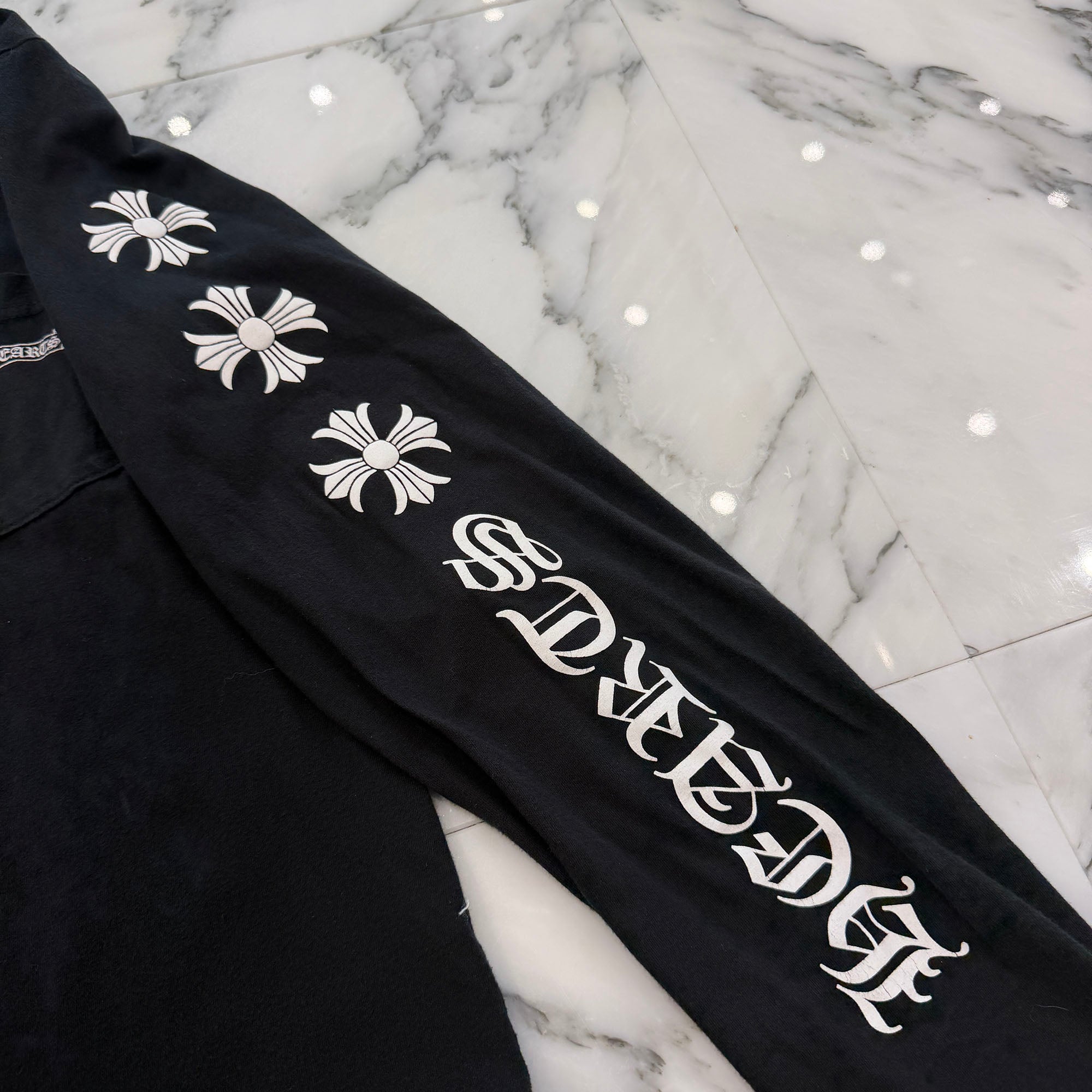 CHROME HEARTS Scroll CH Plus Long Sleeve Tee Size M クロムハーツ スクロール CHプラス ロングスリーブTシャツ サイズM