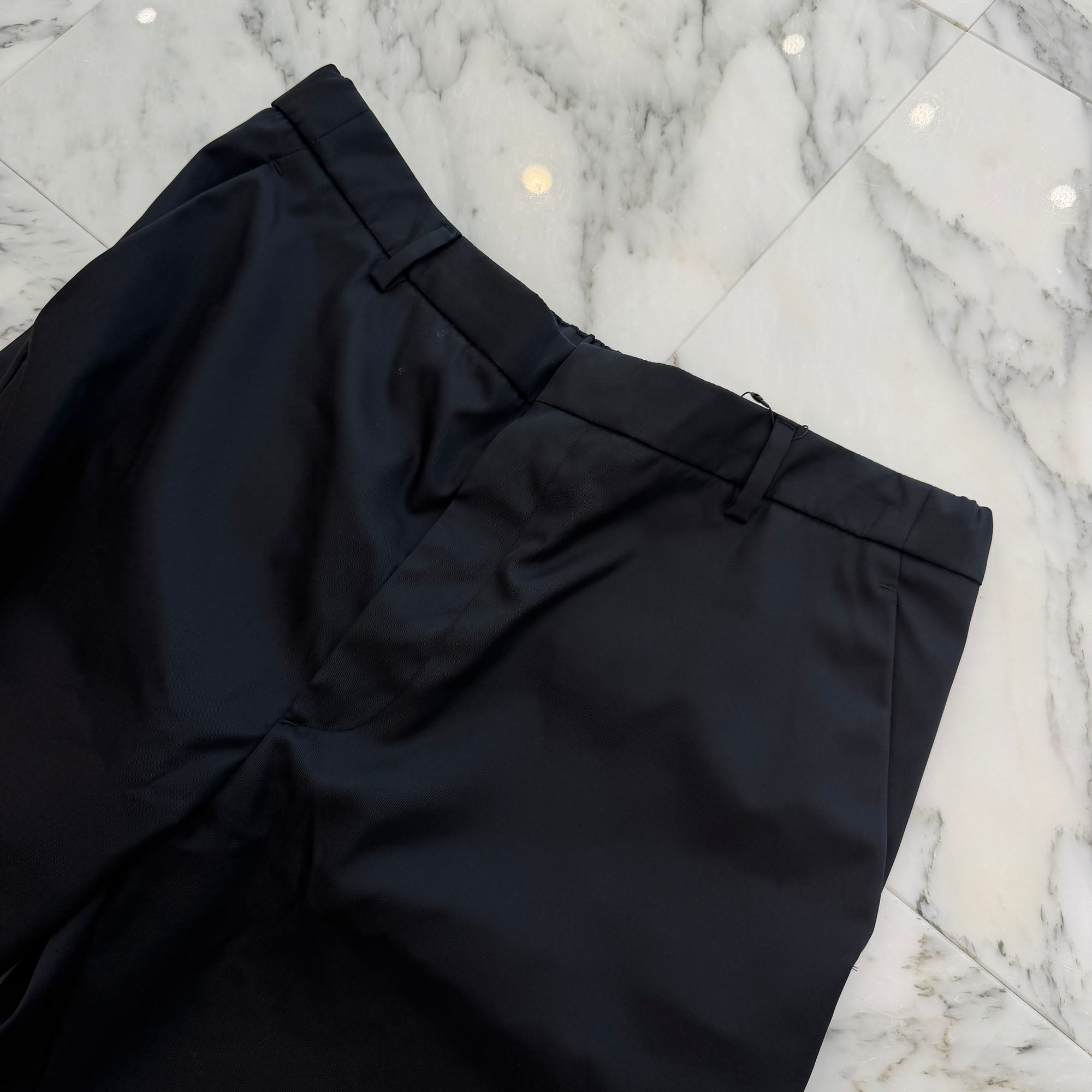 PRADA 2021SS Re Nylon Triangle Logo Plate Pocket Nylon Long Pants SPH140 S212 1WQ8 Size 50 プラダ リナイロン トライアングルロゴプレート ポケット ナイロンロングパンツ サイズ50