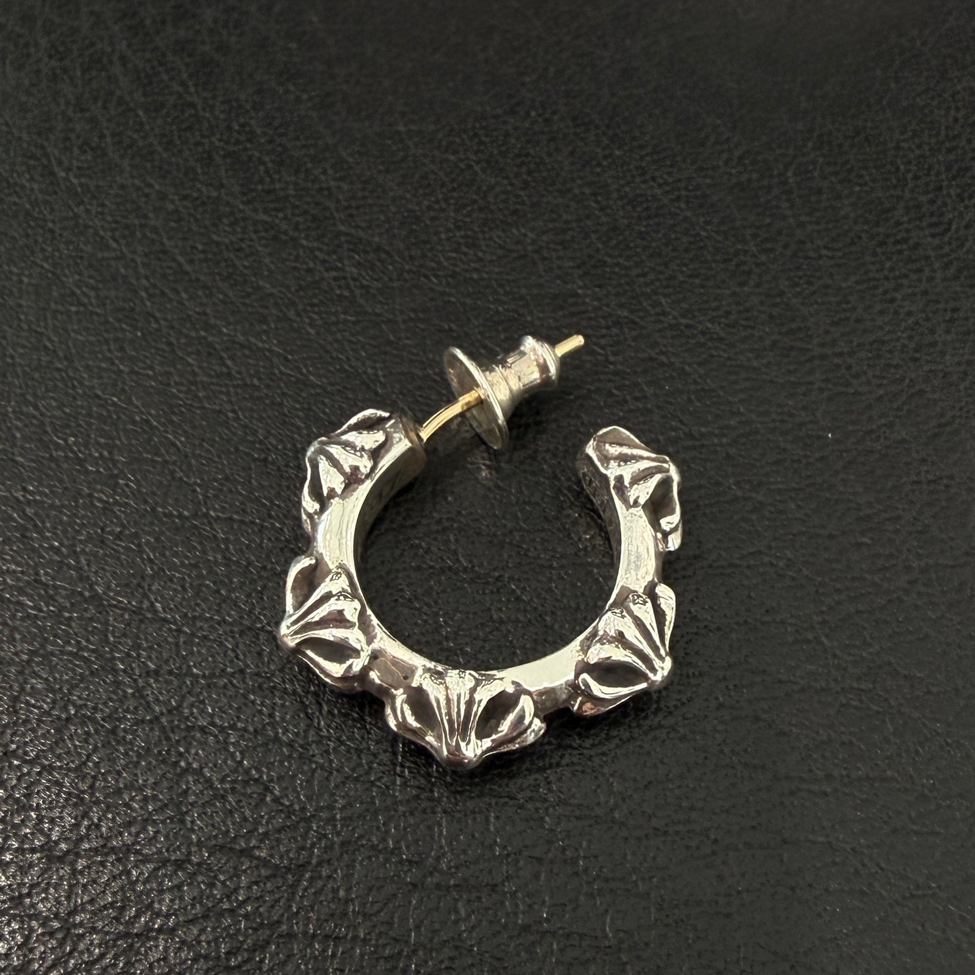 CHROME HEARTS CH CROSS HOOP Earring クロムハーツ CHクロス フープ イヤリング ピアス