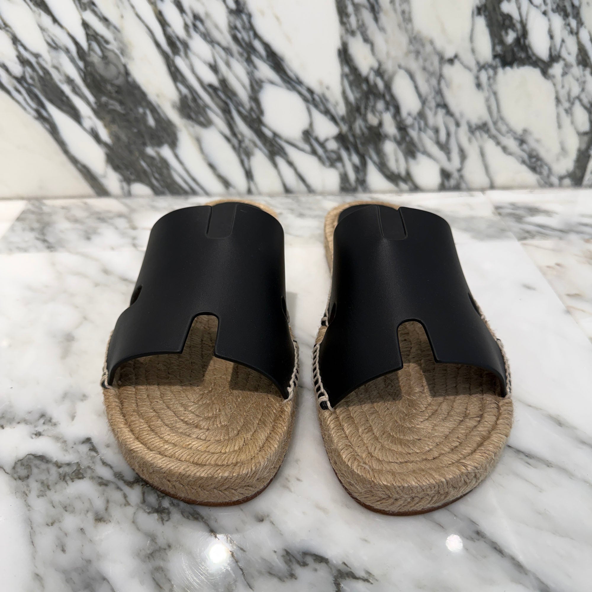 HERMES Espadrille " Antigua " Flat Sandals H231000ZH02390 Size 40 (JP25.0cm) エルメス エスパドリーユ "アンティグア" フラットサンダル サイズ40 (JP25.0cm)