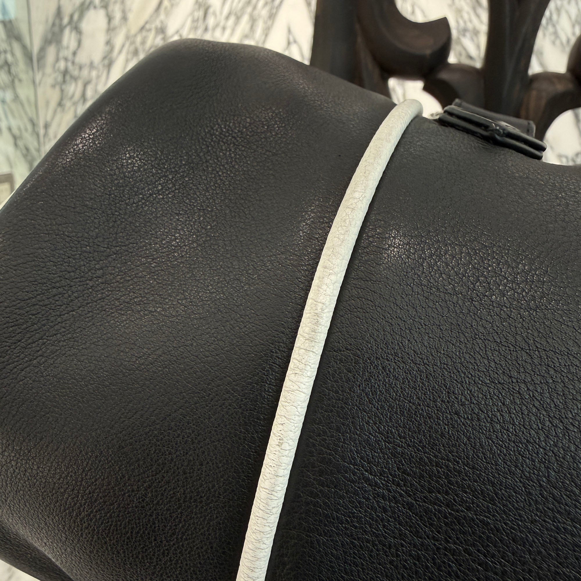 CHROME HEARTS Limited DOMINO Cemetery Cross Patch Duffle Leather Boston Bag クロムハーツ ドミノ セメタリークロスパッチ ダッフル レザー ボストンバッグ