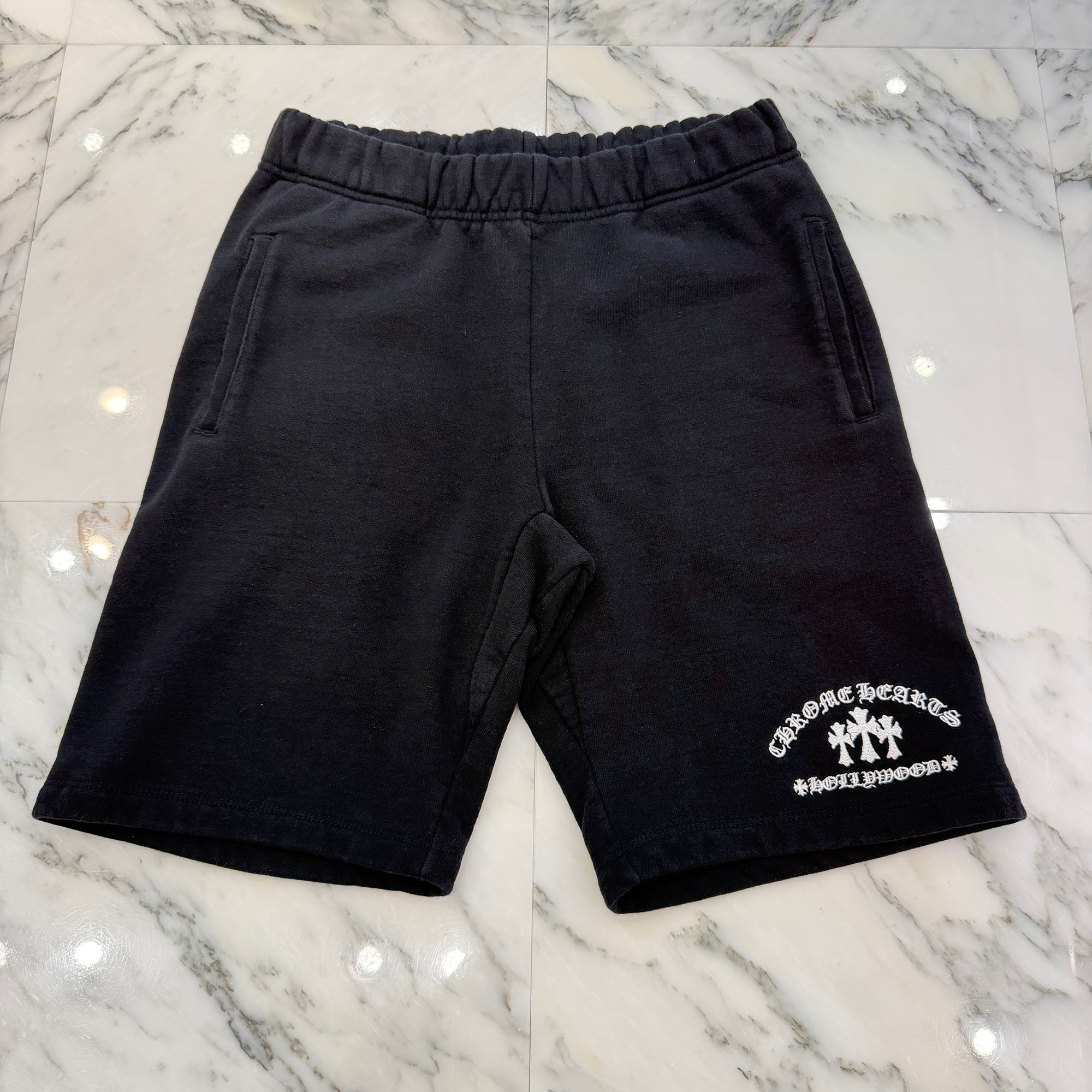 CHROME HEARTS Y NOT King Taco 3 Cemetery Cross Sweat Shorts Size M クロムハーツ ワイノット キングタコ 3セメタリークロス スウェットショーツ ショートパンツ サイズM