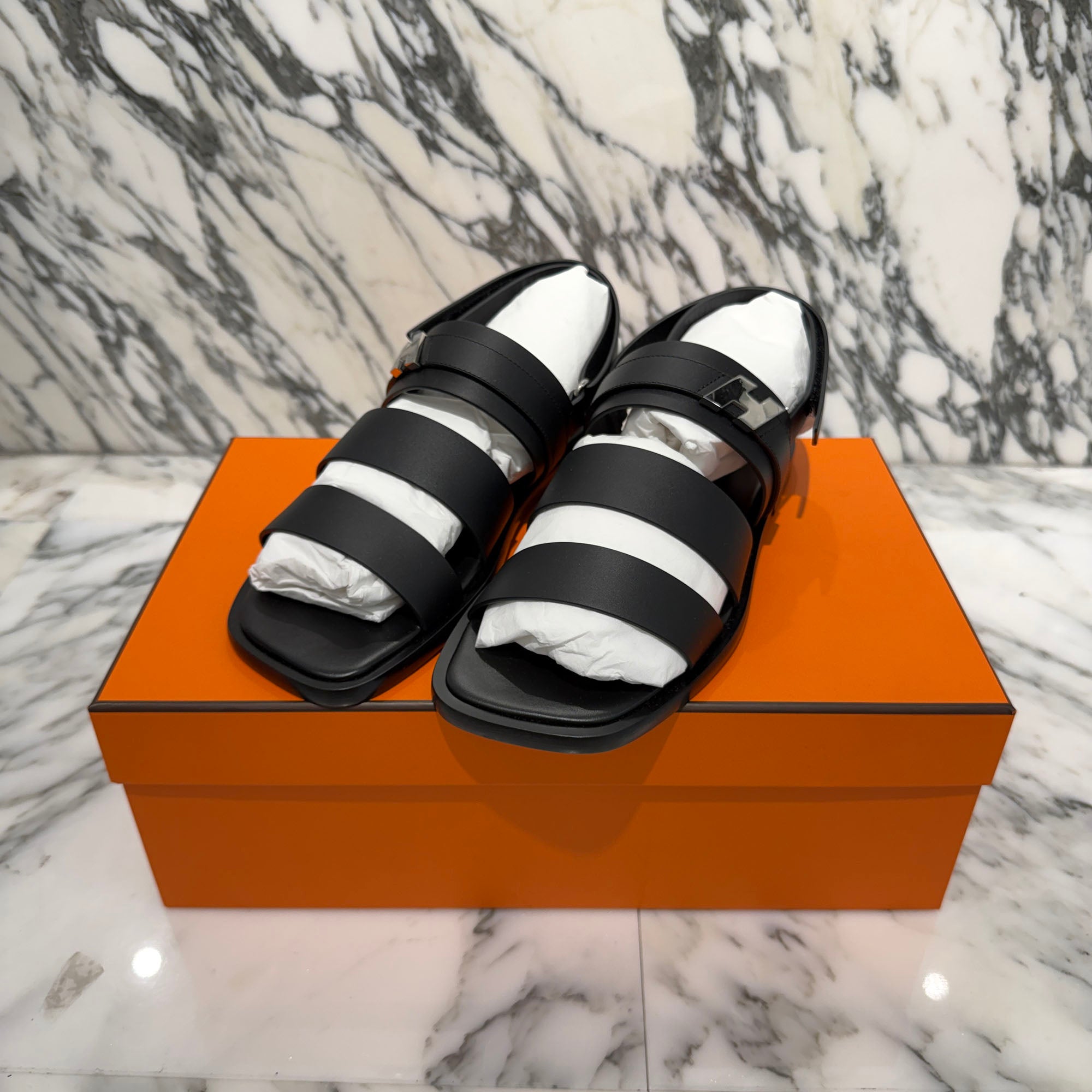 HERMES 2026SS Mikey Sandals H261992ZH01390 Size 41 (約26.0cm