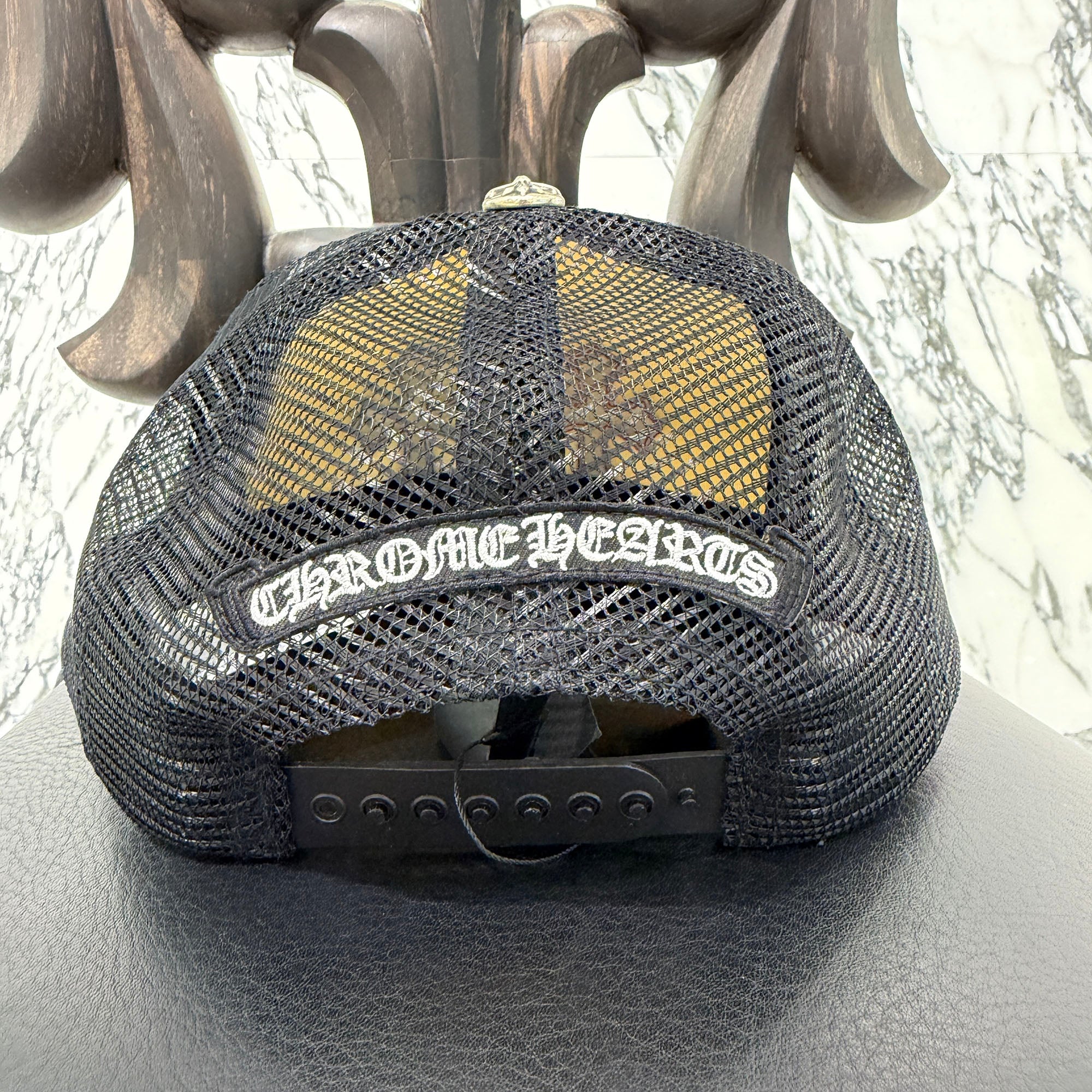 CHROME HEARTS Tricolor Triple Cross Patch Trucker Cap ONE SIZE (51-61) クロムハーツ トリコロール トリプルクロスパッチ トラッカーキャップ ONE SIZE (51-61)