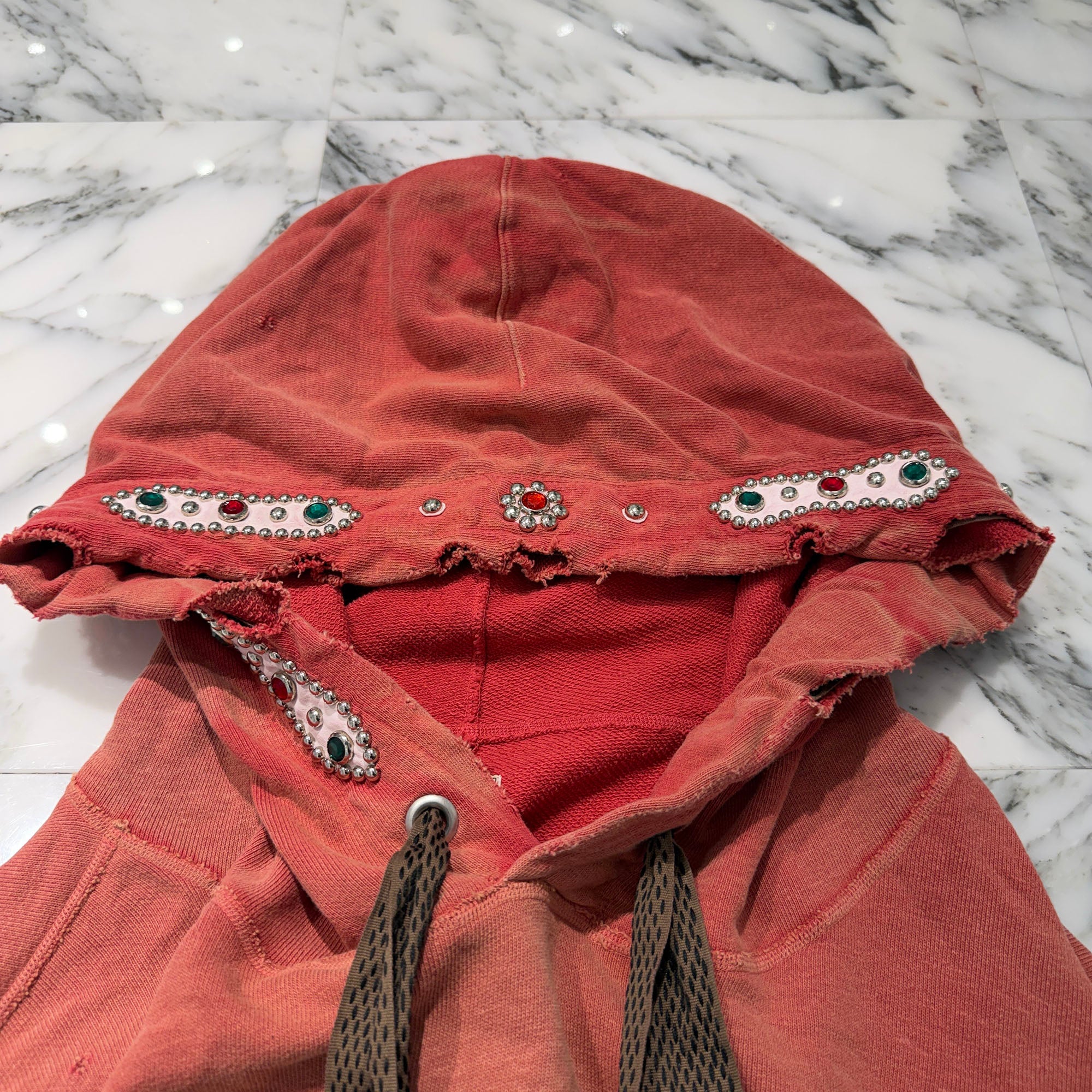 KAPITAL Thriller Distressed Devil Studs Pullover Hoodie K2411L C137 Size ONE SIZE キャピタル スリラー ディストレスト デビル スタッズ プルオーバーフーディ サイズONE SIZE