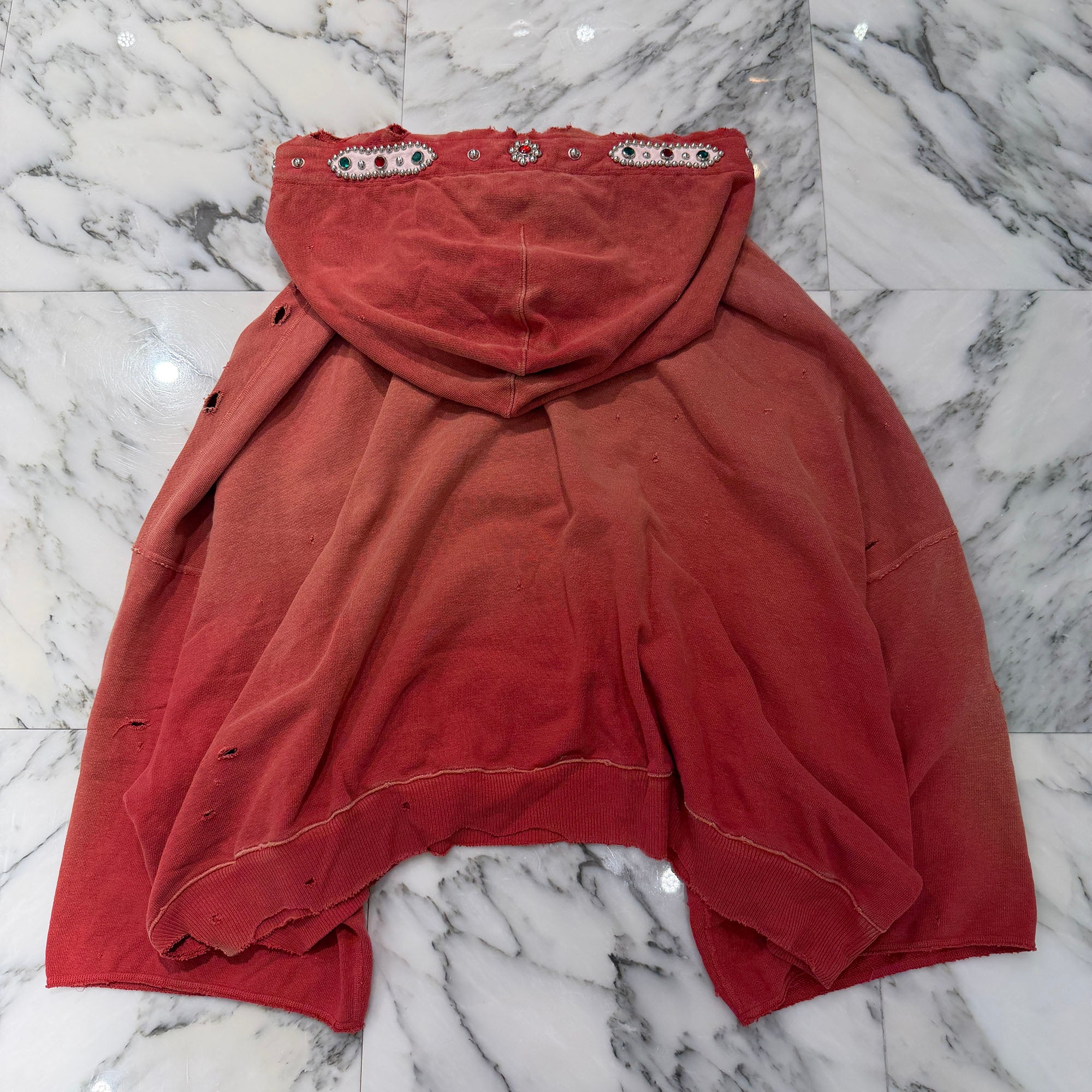 KAPITAL Thriller Distressed Devil Studs Pullover Hoodie K2411L C137 Size ONE SIZE キャピタル スリラー ディストレスト デビル スタッズ プルオーバーフーディ サイズONE SIZE