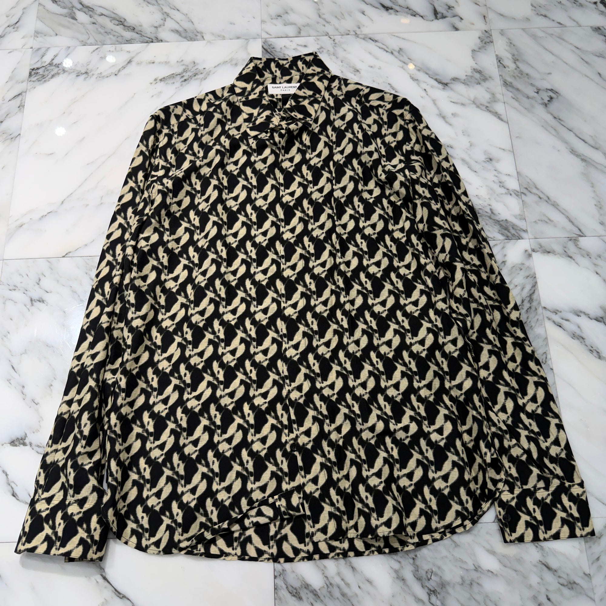 SAINT LAURENT PARIS 2022SS  Eve Color Classic Shirt 646850 Y2G02 Size 38 サンローランパリ イヴカラー クラシックシャツ サイズ38