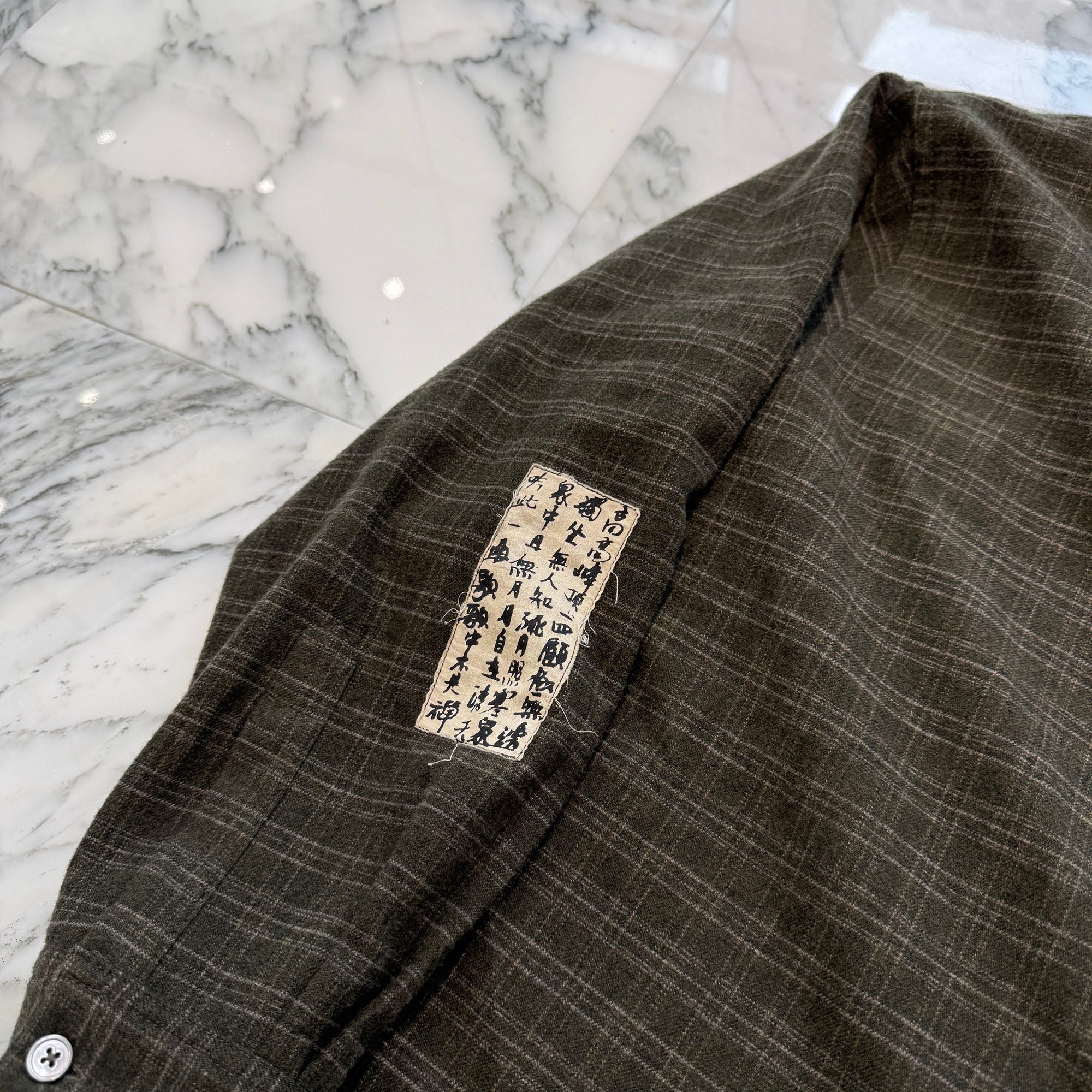 Enfants Riches Deprimes 2024AW Patchwork Cut off  Flannel Check Shirt Size S アンファン・リッシュ・デプリメ パッチワーク カットオフ フランネルチェックシャツ サイズS