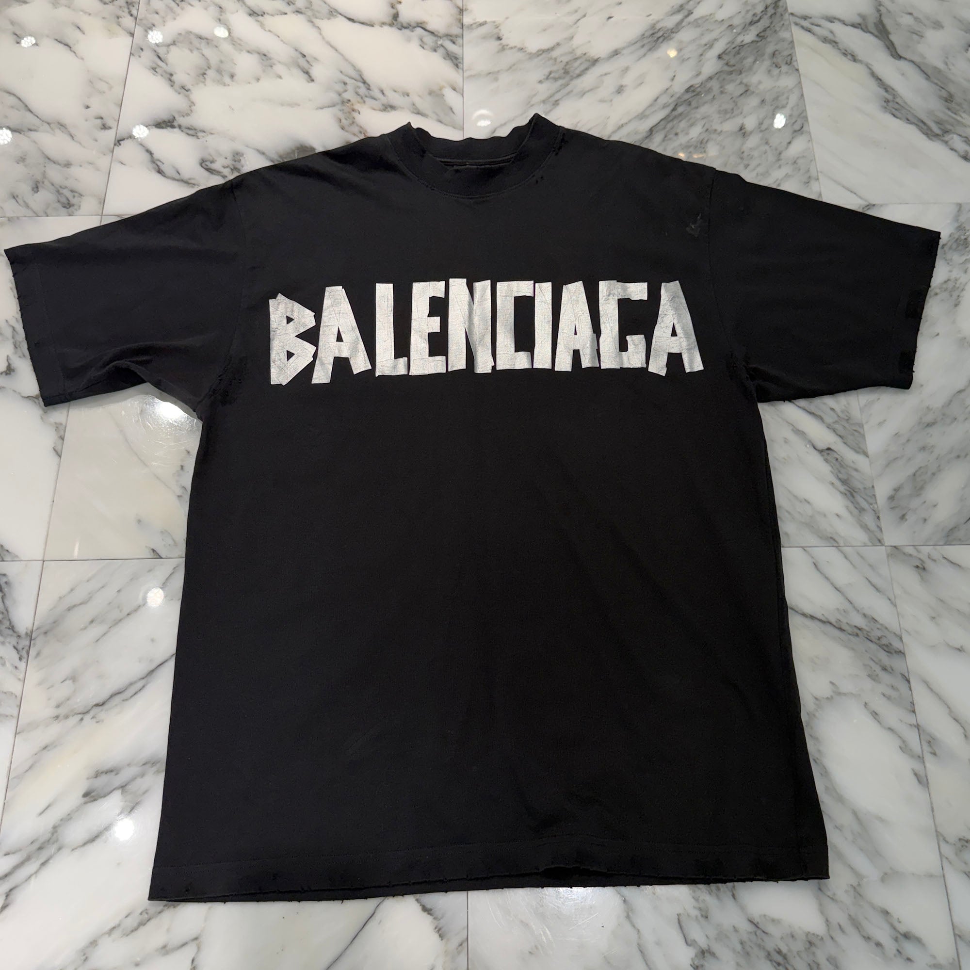 BALENCIAGA 2024SS Tape Type Medium Fit Tee 739784 TQVQ8 Size XS バレンシアガ テープタイプ ミディアム フィット Tシャツ サイズXS