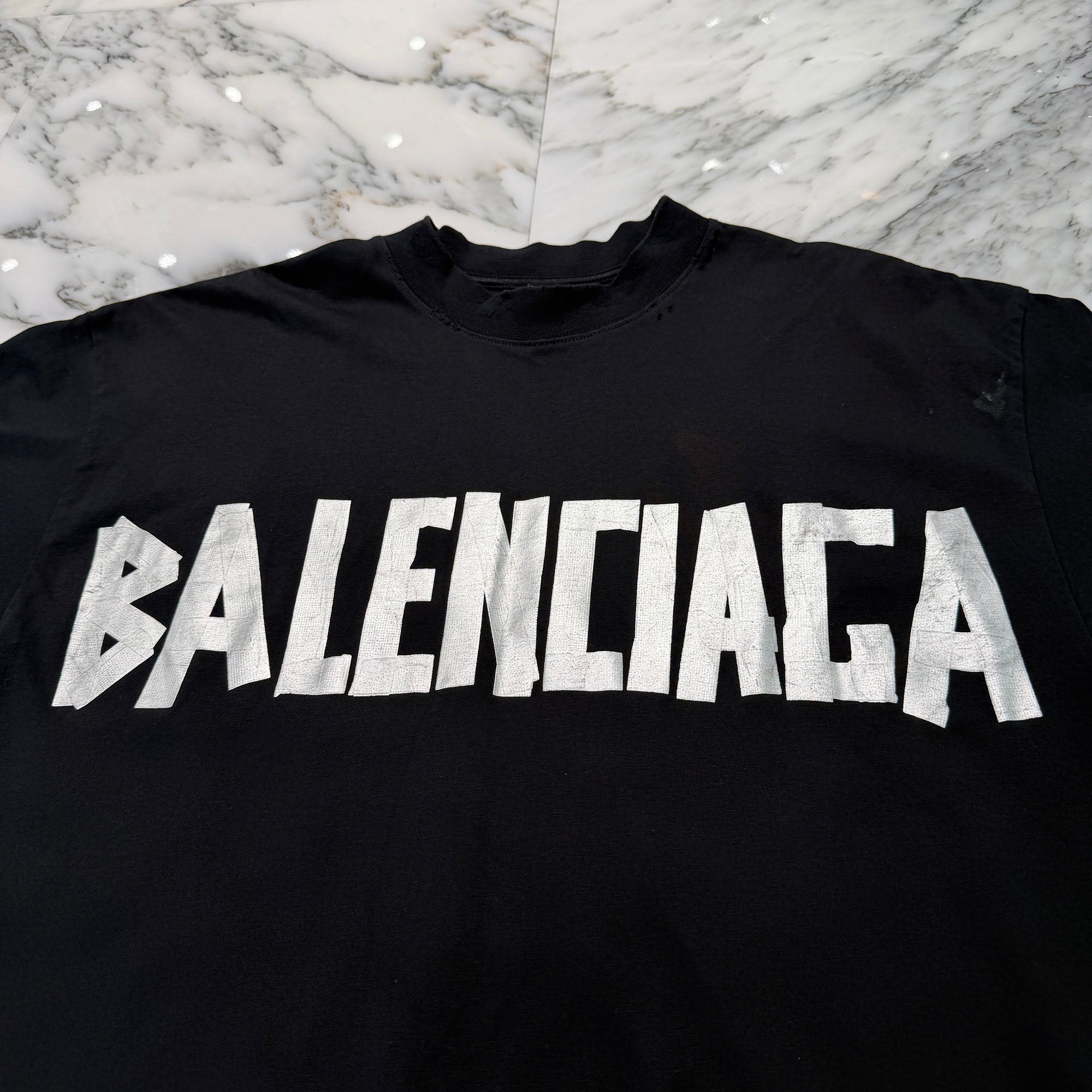 BALENCIAGA 2024SS Tape Type Medium Fit Tee 739784 TQVQ8 Size XS バレンシアガ テープタイプ ミディアム フィット Tシャツ サイズXS