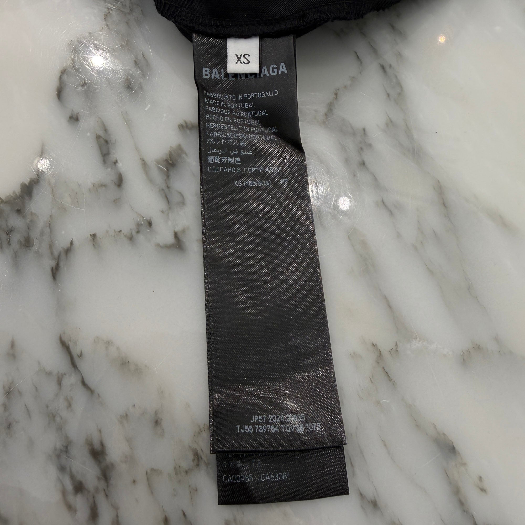 BALENCIAGA 2024SS Tape Type Medium Fit Tee 739784 TQVQ8 Size XS バレンシアガ テープタイプ ミディアム フィット Tシャツ サイズXS