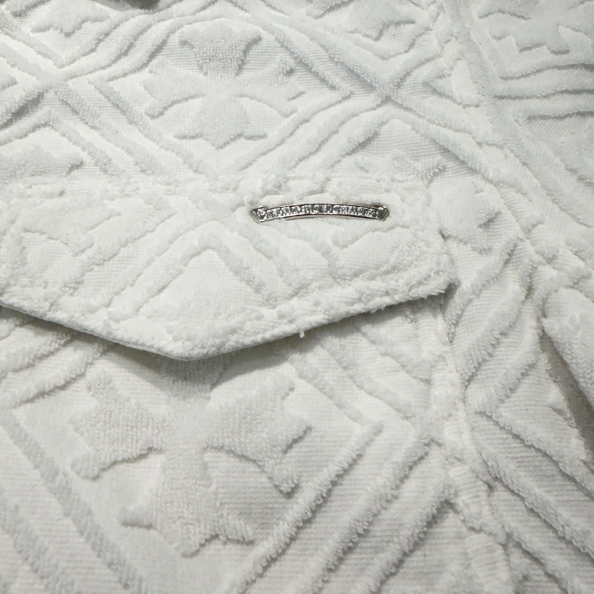 CHROME HEARTS Y NOT CH Plus Pattern Pile Terry Shirt Size L クロムハーツ ワイノット CHプラス総柄 パイル地 テリー シャツ サイズL