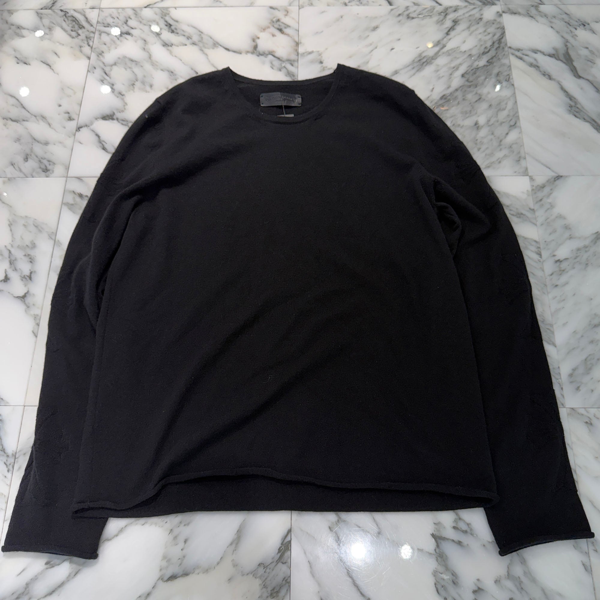 CHROME HEARTS Y NOT CH Cross Embroidered Cashmere Knit Sweater Size L クロムハーツ ワイノット CHクロス刺繡 カシミア ニット セーター サイズL