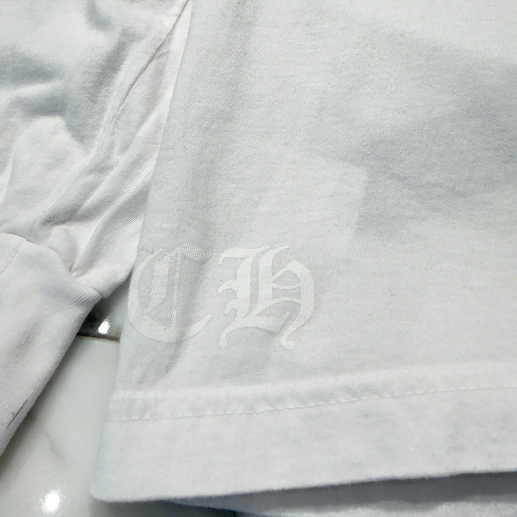 CHROME HEARTS Floral Cross Horseshoe Long Sleeve Tee Size XL クロムハーツ フローラルクロス ホースシュー ロングスリーブTシャツ サイズXL