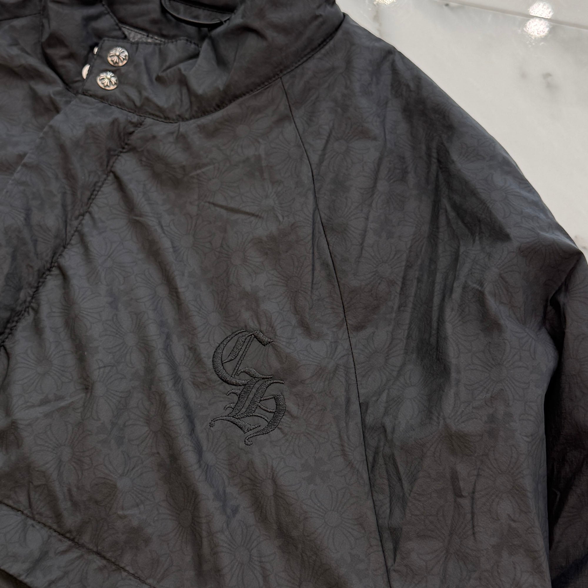 CHROME HEARTS CH Logo Embroidery U Match Point Nylon Jacket Size L クロムハーツ CHロゴ刺繍 Uマッチポイント ナイロンジャケット サイズL