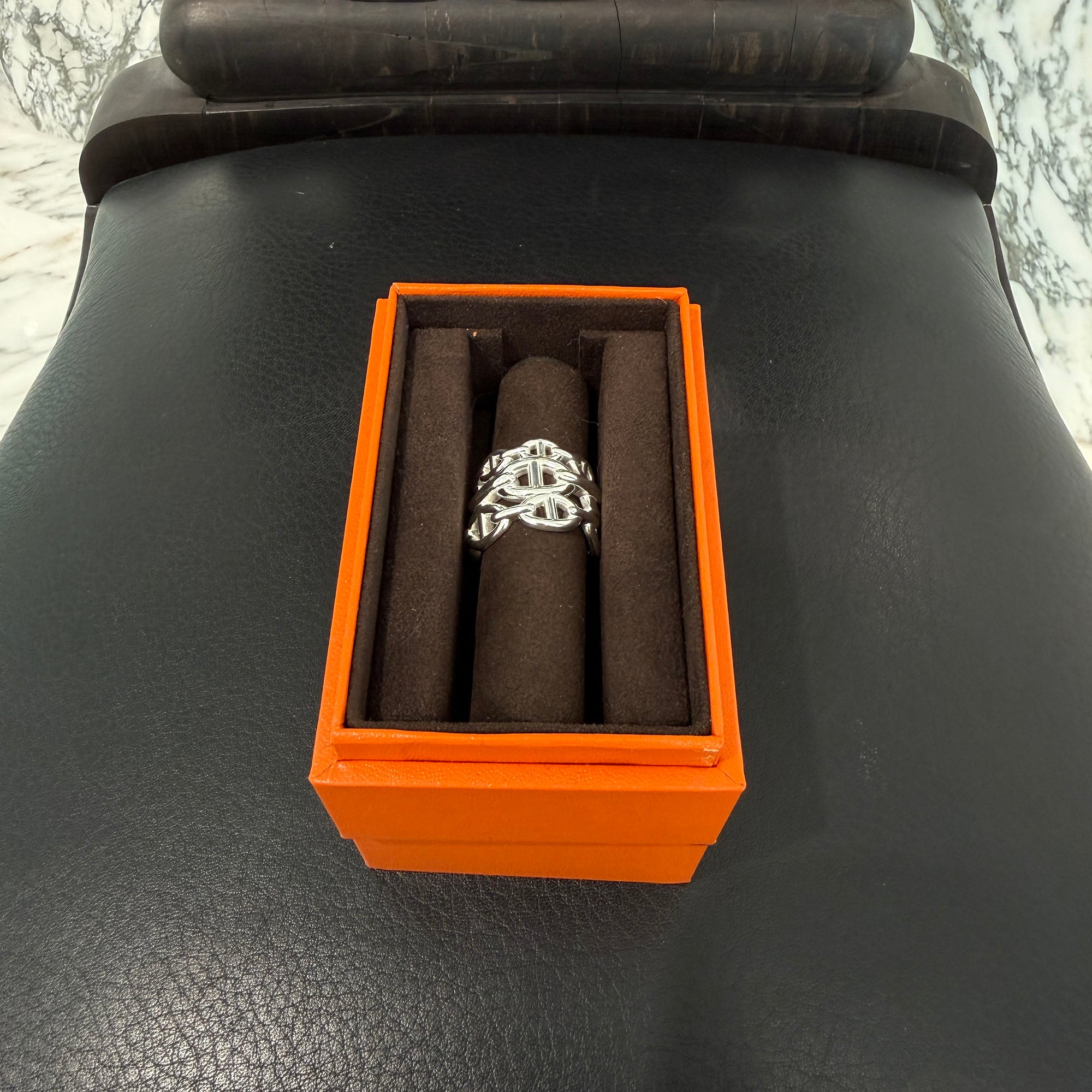 HERMES Chaine d'Ancre Anchaine GM Ring Size 56 (約16号) エルメス シェーヌダンクル アンシェネ GM リング サイズ56 (約16号)