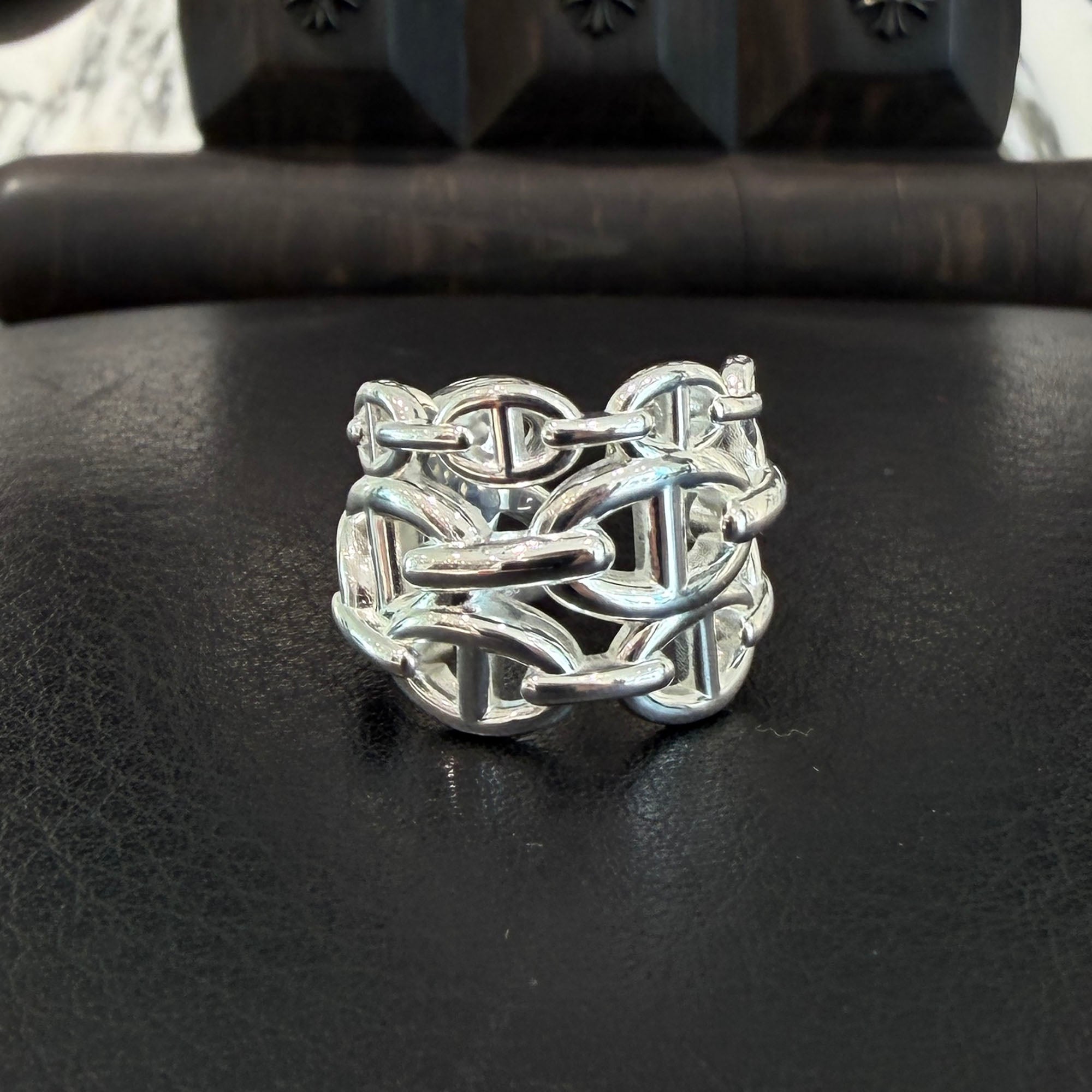 HERMES Chaine d'Ancre Anchaine GM Ring Size 56 (約16号) エルメス シェーヌダンクル アンシェネ GM リング サイズ56 (約16号)