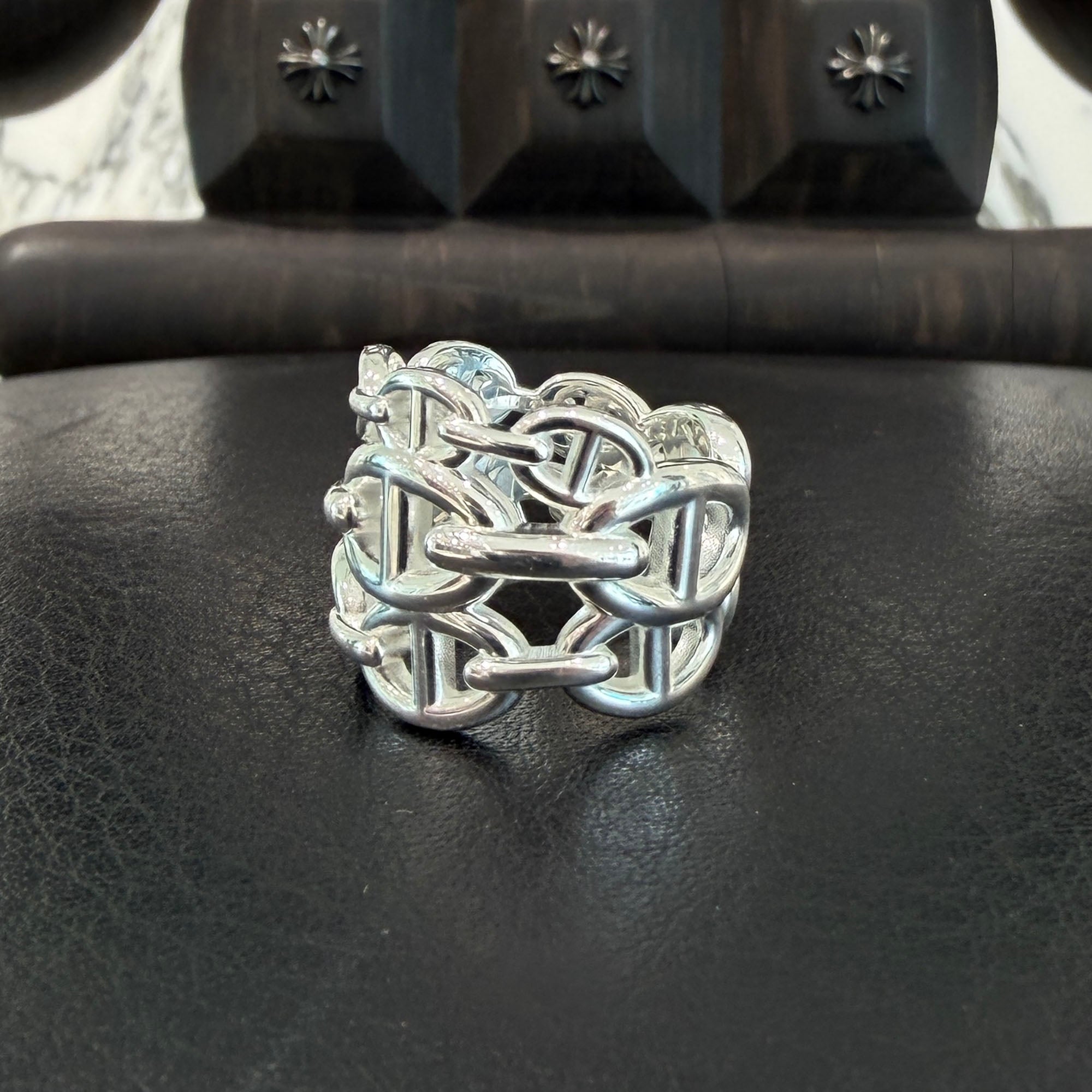 HERMES Chaine d'Ancre Anchaine GM Ring Size 56 (約16号) エルメス シェーヌダンクル アンシェネ GM リング サイズ56 (約16号)