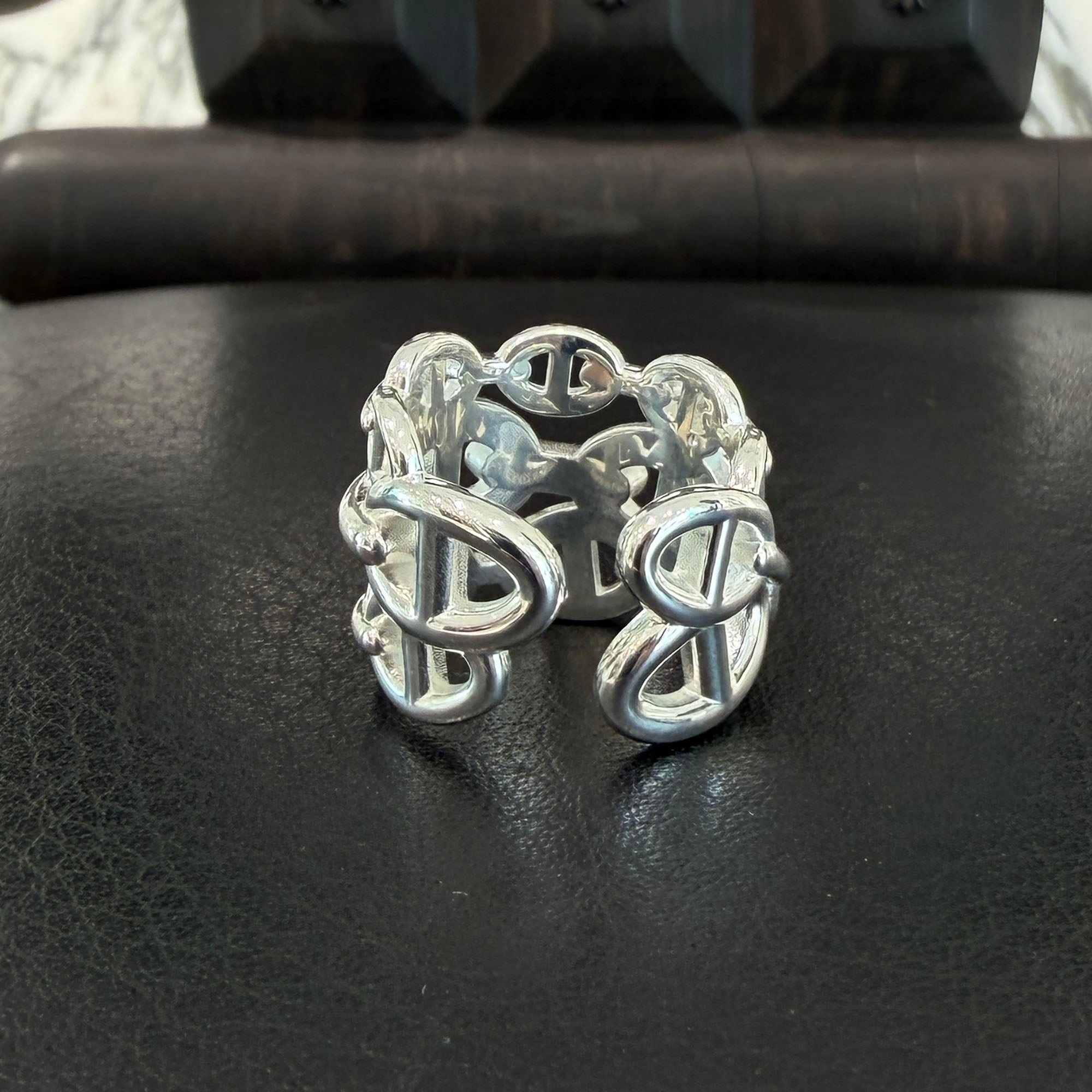 HERMES Chaine d'Ancre Anchaine GM Ring Size 56 (約16号) エルメス シェーヌダンクル アンシェネ GM リング サイズ56 (約16号)