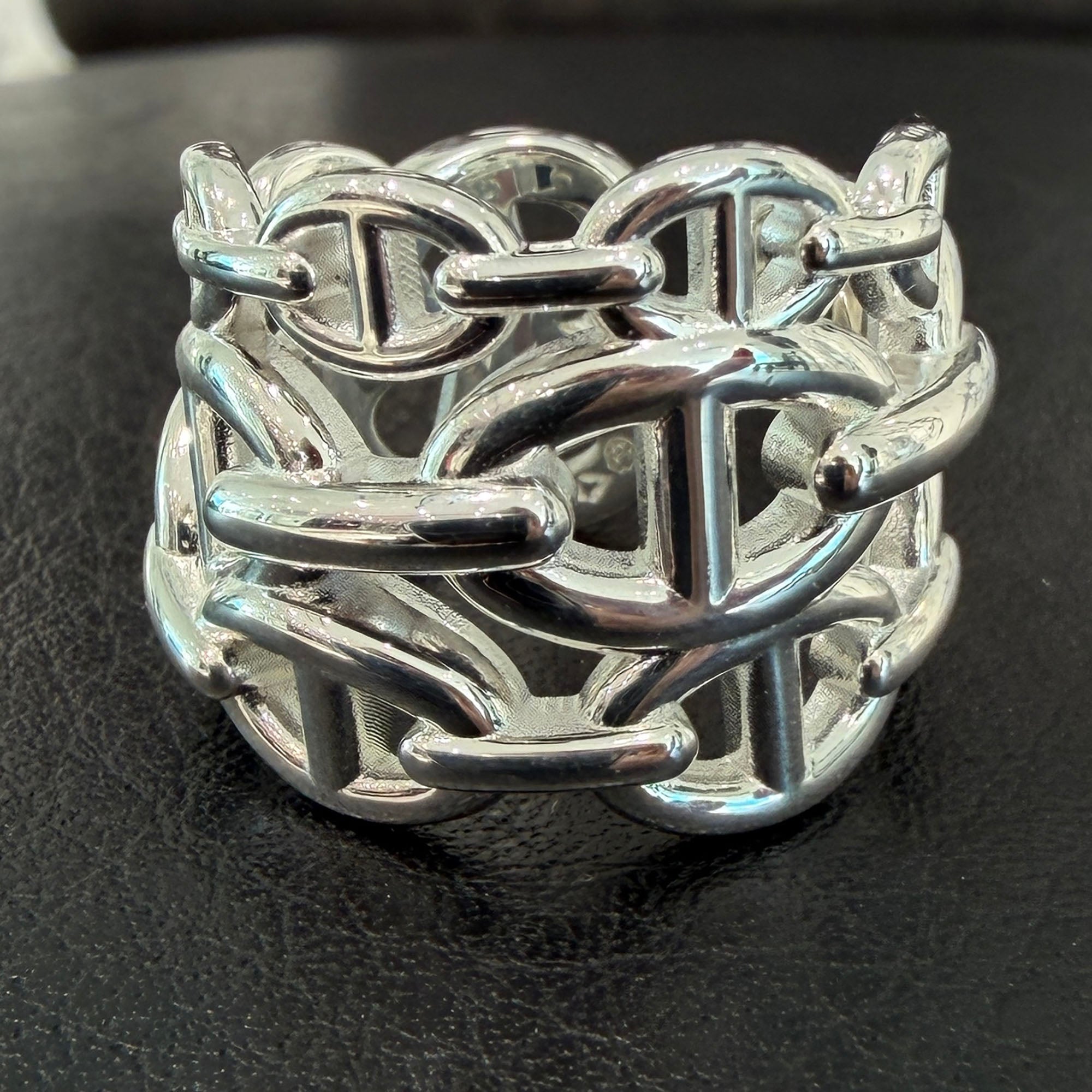 HERMES Chaine d'Ancre Anchaine GM Ring Size 56 (約16号) エルメス シェーヌダンクル アンシェネ GM リング サイズ56 (約16号)