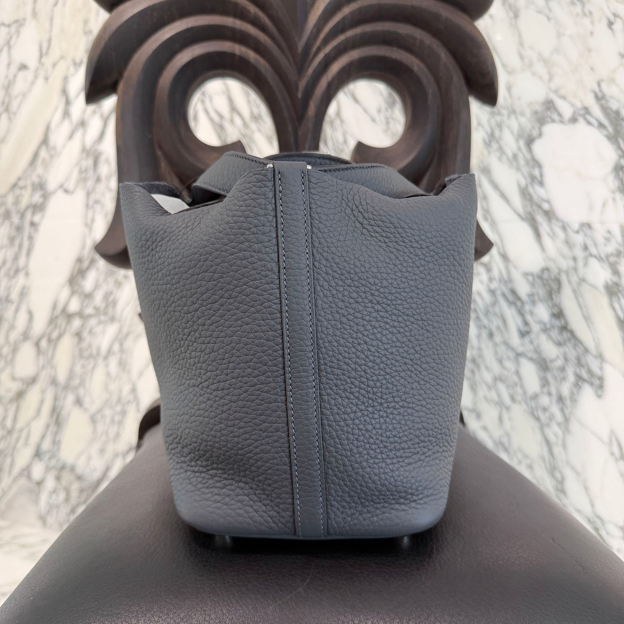 HERMES Picotan Lock PM " Eclat Ardoise" W刻印 エルメス ピコタンロックPM "エクラ アルドワーズ" ハンドバッグ W刻印