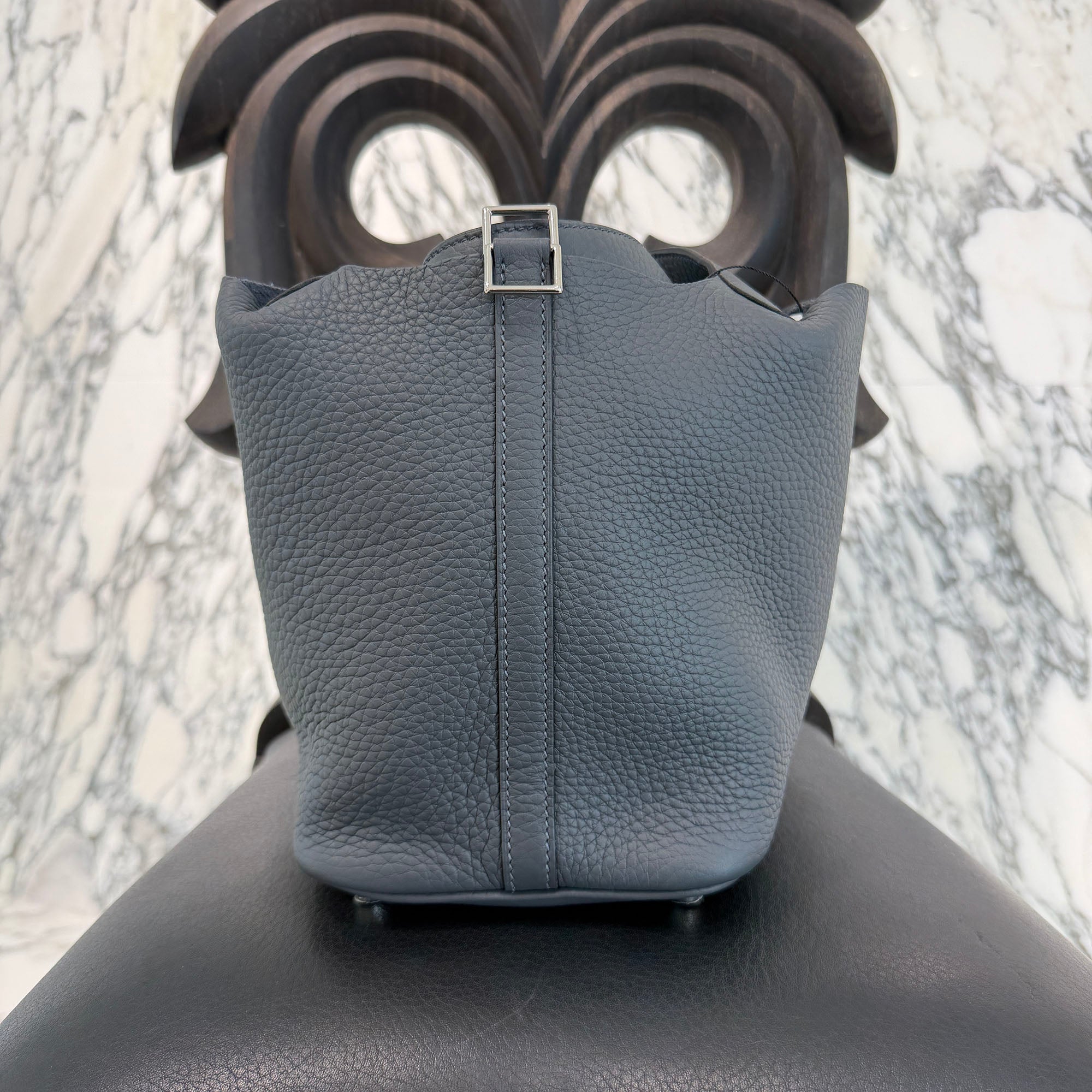 HERMES Picotan Lock PM " Eclat Ardoise" W刻印 エルメス ピコタンロックPM "エクラ アルドワーズ" ハンドバッグ W刻印