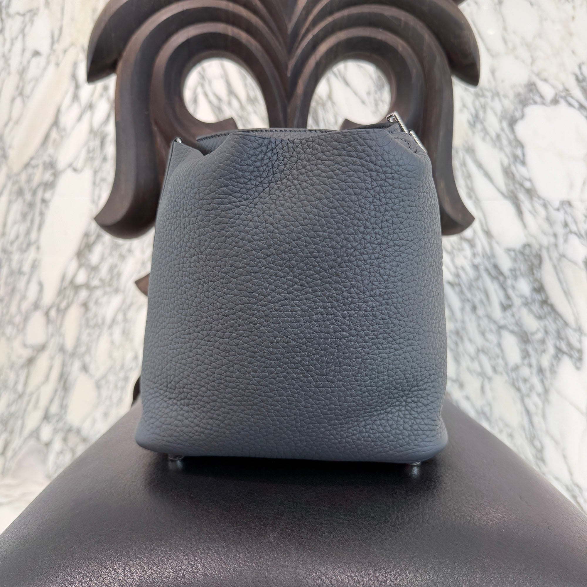 HERMES Picotan Lock PM " Eclat Ardoise" W刻印 エルメス ピコタンロックPM "エクラ アルドワーズ" ハンドバッグ W刻印