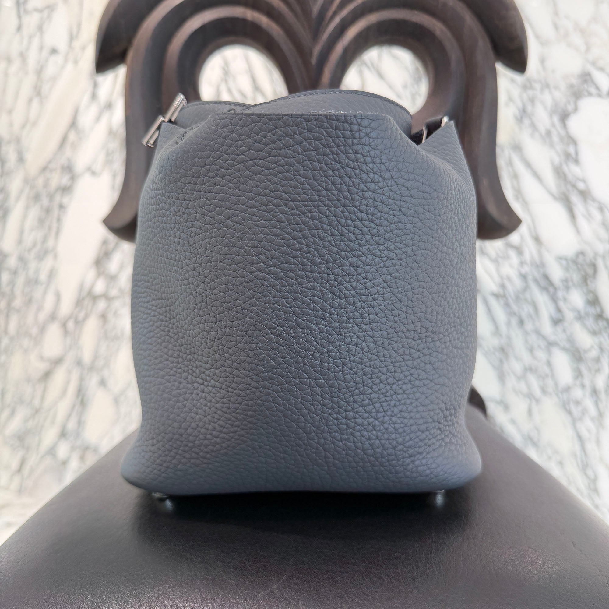 HERMES Picotan Lock PM " Eclat Ardoise" W刻印 エルメス ピコタンロックPM "エクラ アルドワーズ" ハンドバッグ W刻印