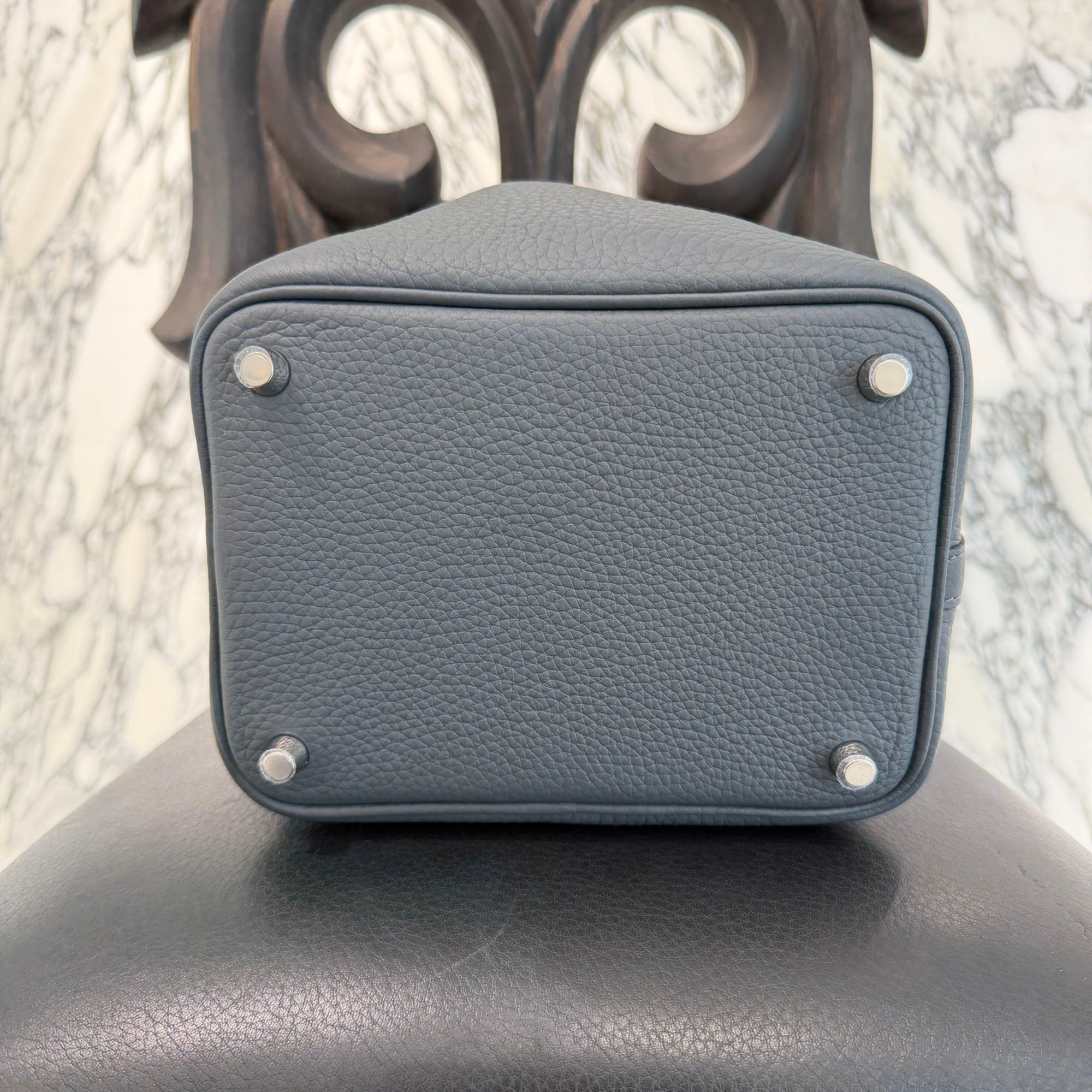 HERMES Picotan Lock PM " Eclat Ardoise" W刻印 エルメス ピコタンロックPM "エクラ アルドワーズ" ハンドバッグ W刻印