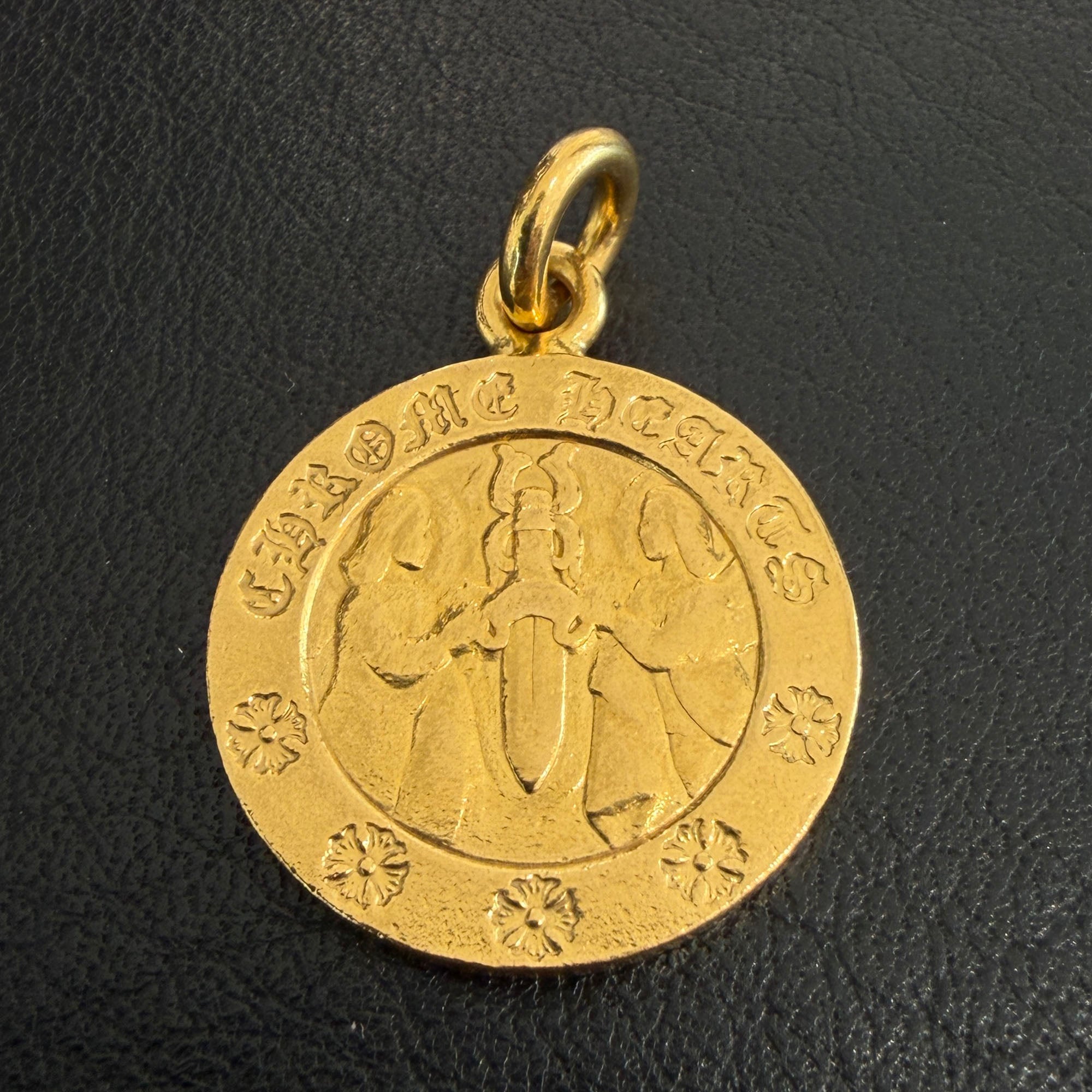 CHROME HEARTS 22K ANGEL MEDAL Charm クロムハーツ 22K エンジェルメダル チャーム