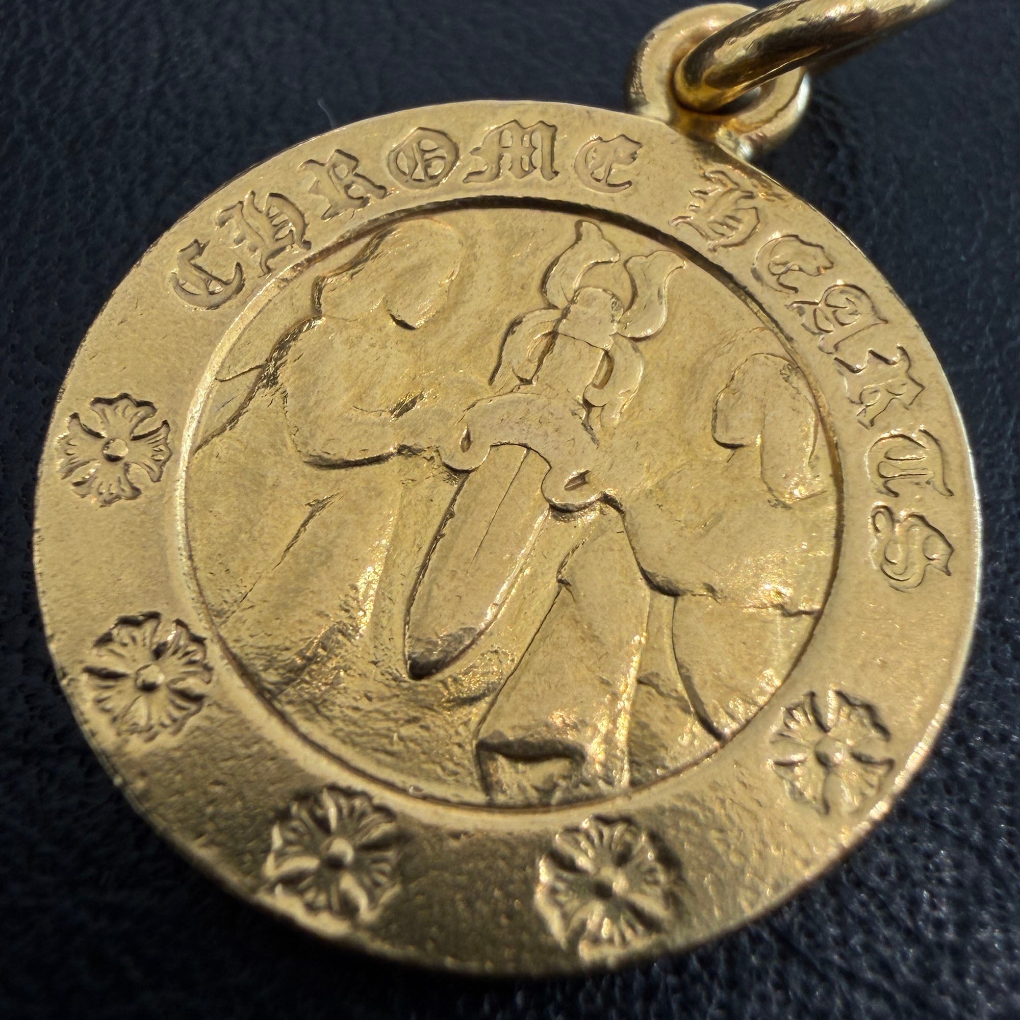 CHROME HEARTS 22K ANGEL MEDAL Charm クロムハーツ 22K エンジェルメダル チャーム