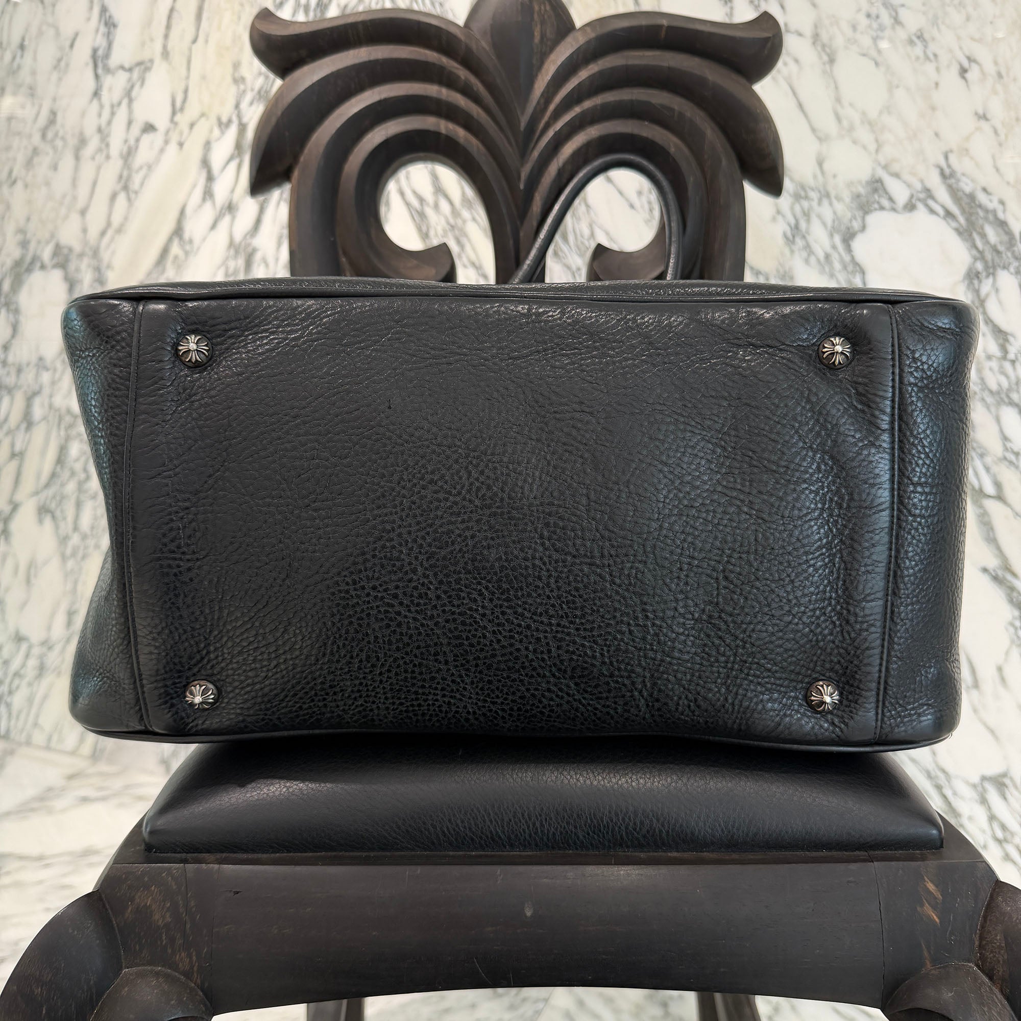CHROME HEARTS Medium GYM Cemetery Cross Patch Hand Bag クロムハーツ ミディアム ジム セメタリークロスパッチ ハンドバッグ