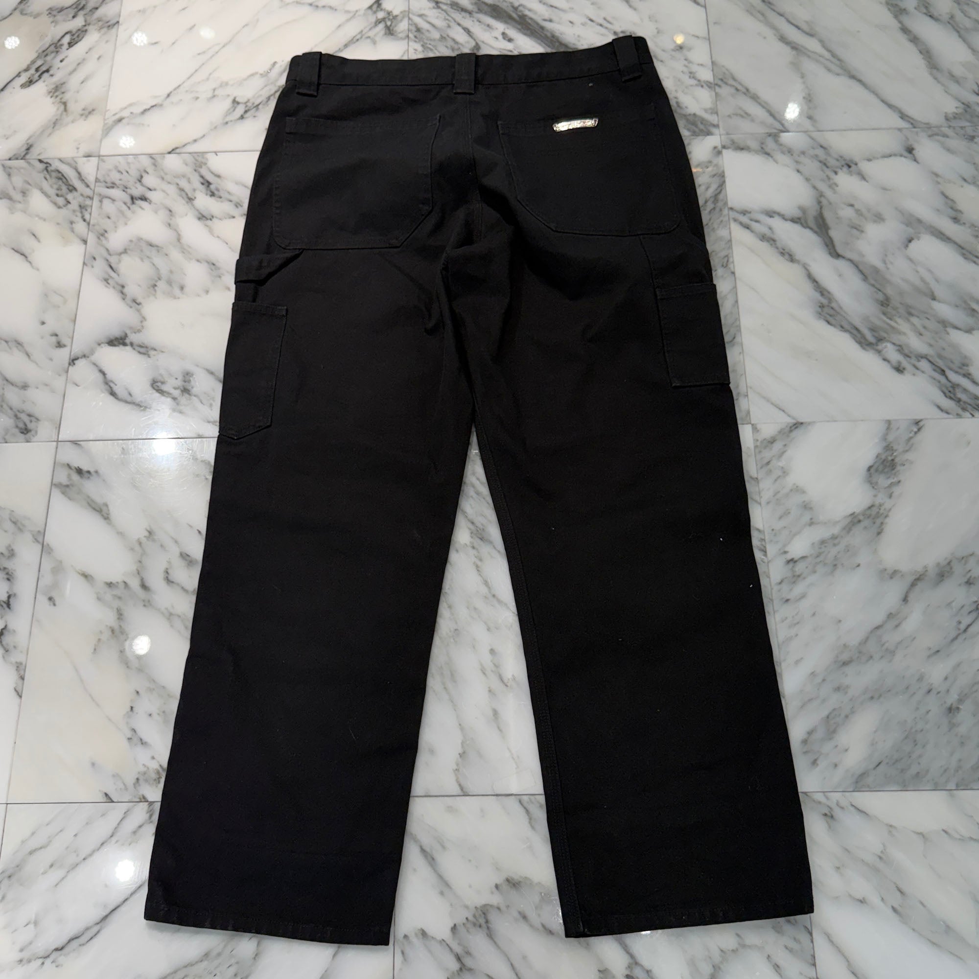 CHROME HEARTS Carpenter Cross Ball Button Denim Pants Size 36