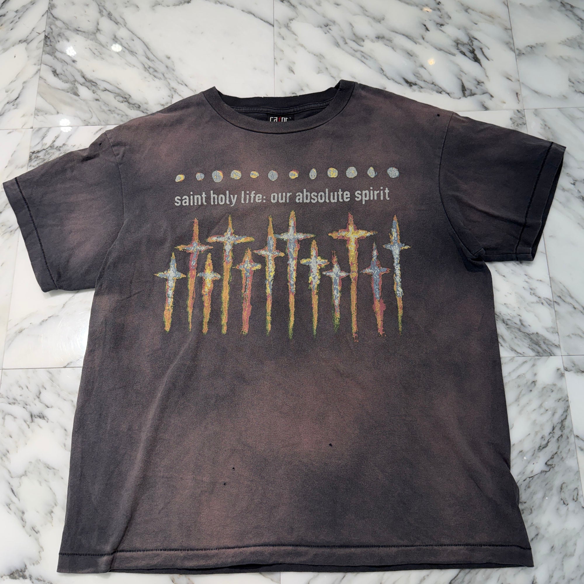 SAINT Mxxxxxx × FORSOMEONE 2023AW " GOD FS_SS " Tee SM-A23-0000-C09 Size L セントマイケル×フォーサムワン "ゴッド FS_SS" Tシャツ サイズL