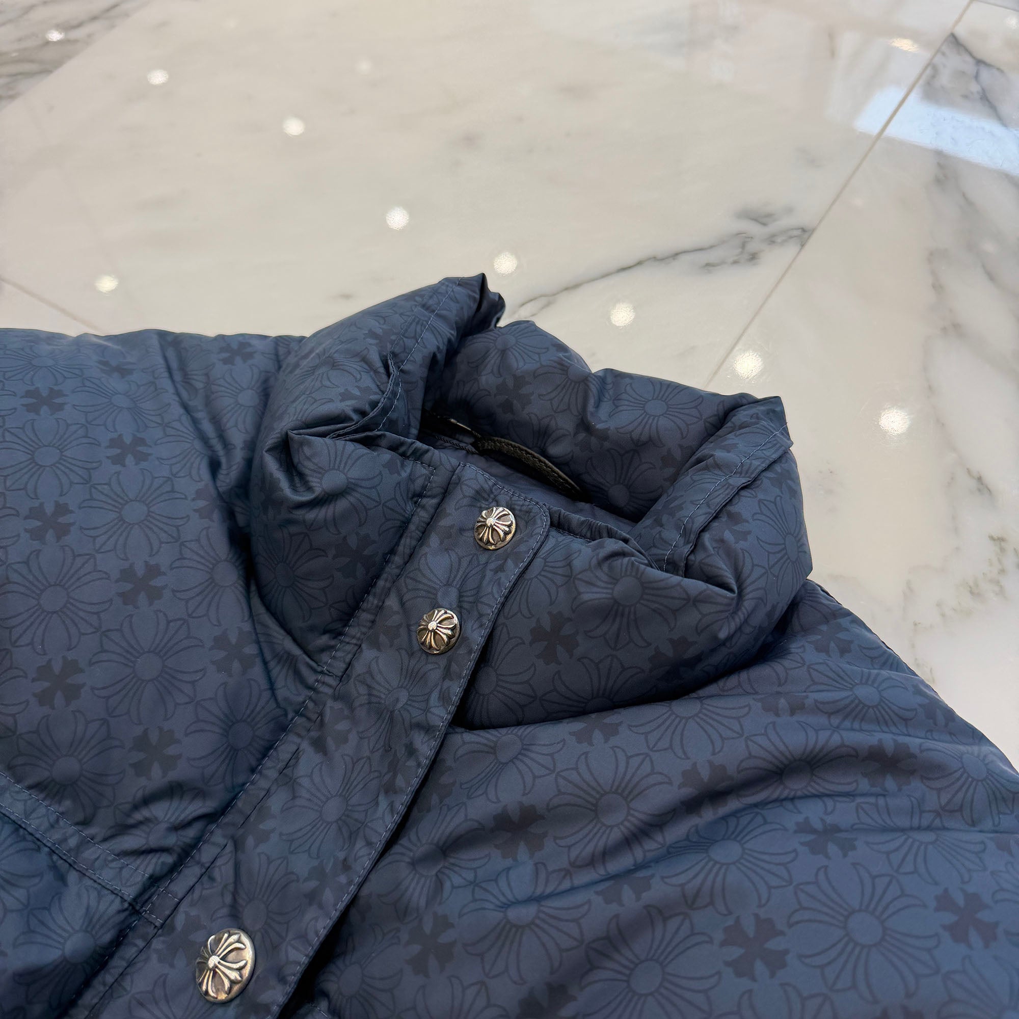 CHROME HEARTS Cropped CH Plus Stiff Down Jacket Size M クロムハーツ クロップド CHプラス スティッフ ダウンジャケット サイズM