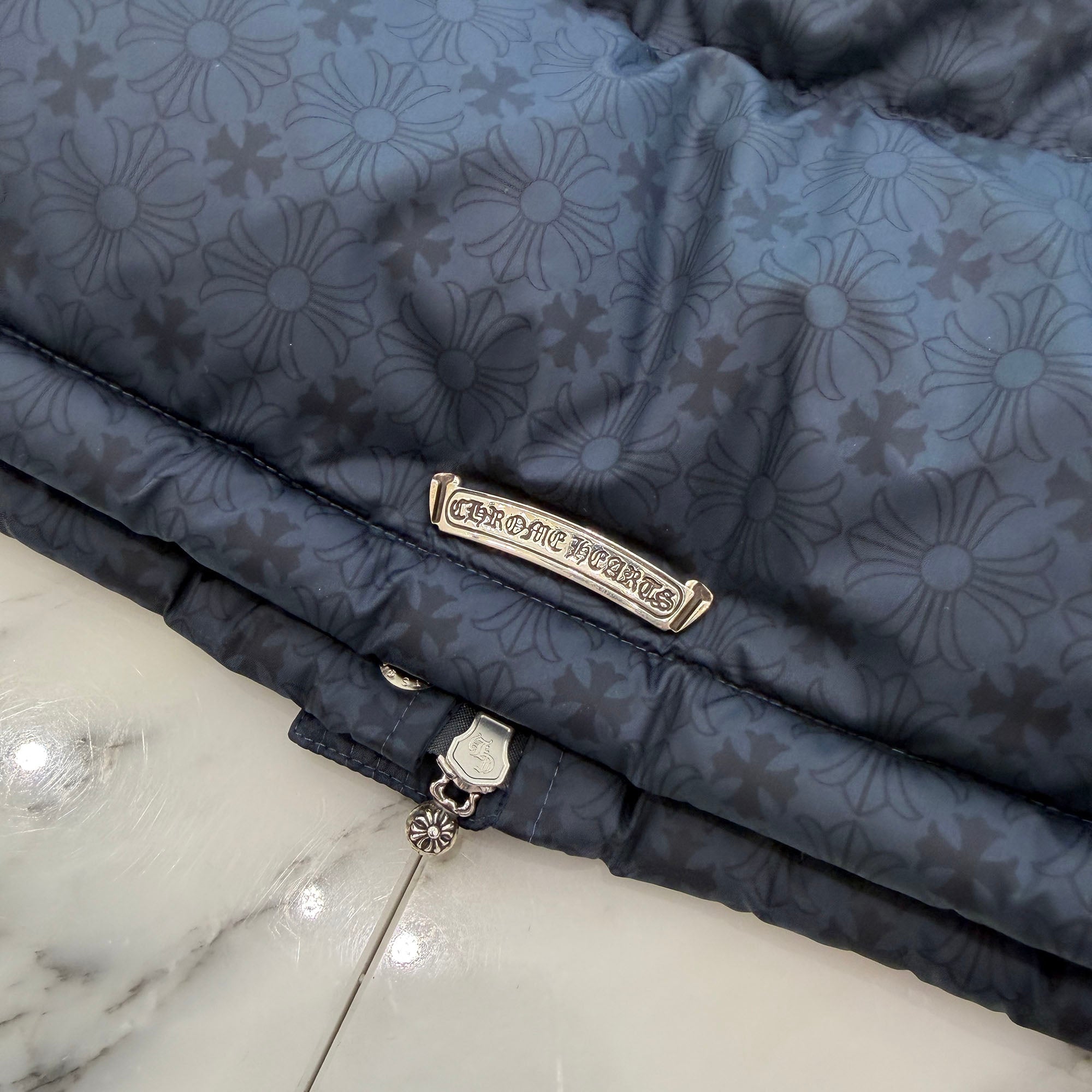 CHROME HEARTS Cropped CH Plus Stiff Down Jacket Size M クロムハーツ クロップド CHプラス スティッフ ダウンジャケット サイズM