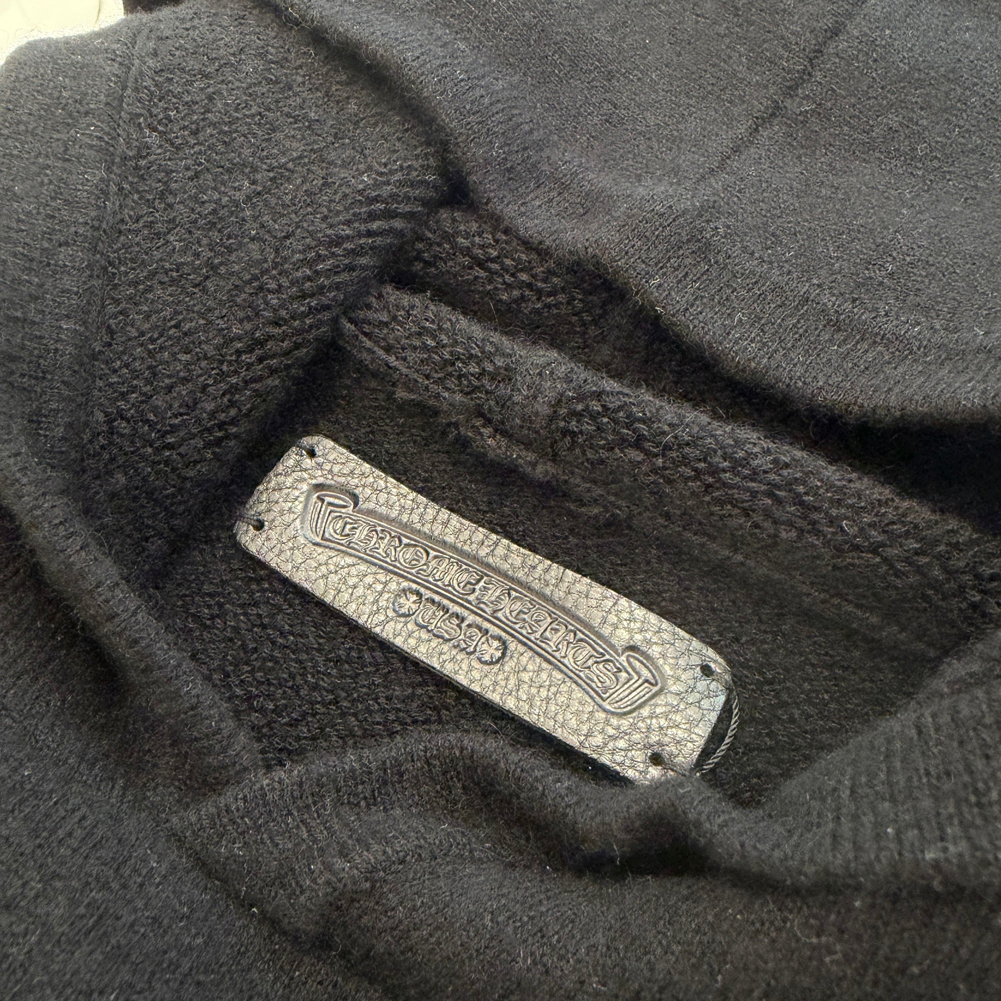 CHROME HEARTS Y NOT Floral Cross Embroidery Cashmere Knit Pullover Hoodie Size L クロムハーツ ワイノット フローラルクロス刺繍 カシミヤニット プルオーバーフーディ サイズL