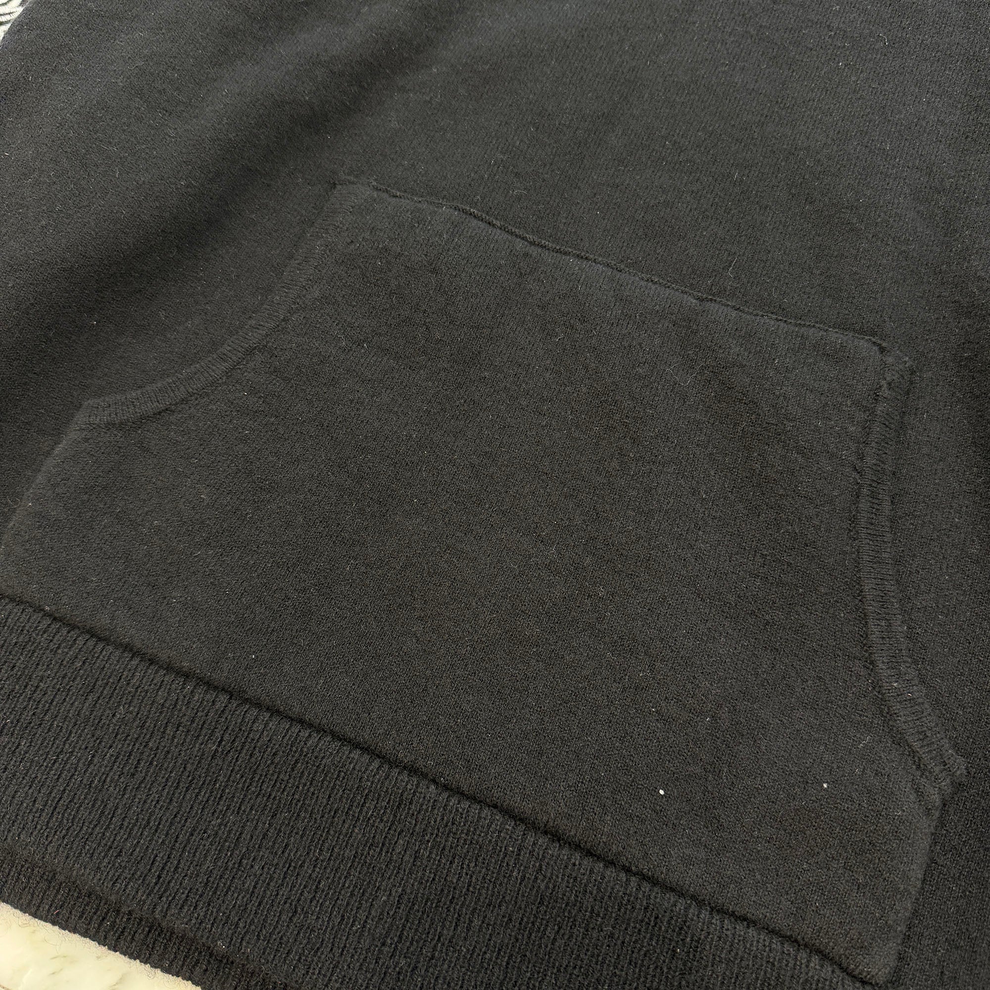 CHROME HEARTS Y NOT Floral Cross Embroidery Cashmere Knit Pullover Hoodie Size L クロムハーツ ワイノット フローラルクロス刺繍 カシミヤニット プルオーバーフーディ サイズL