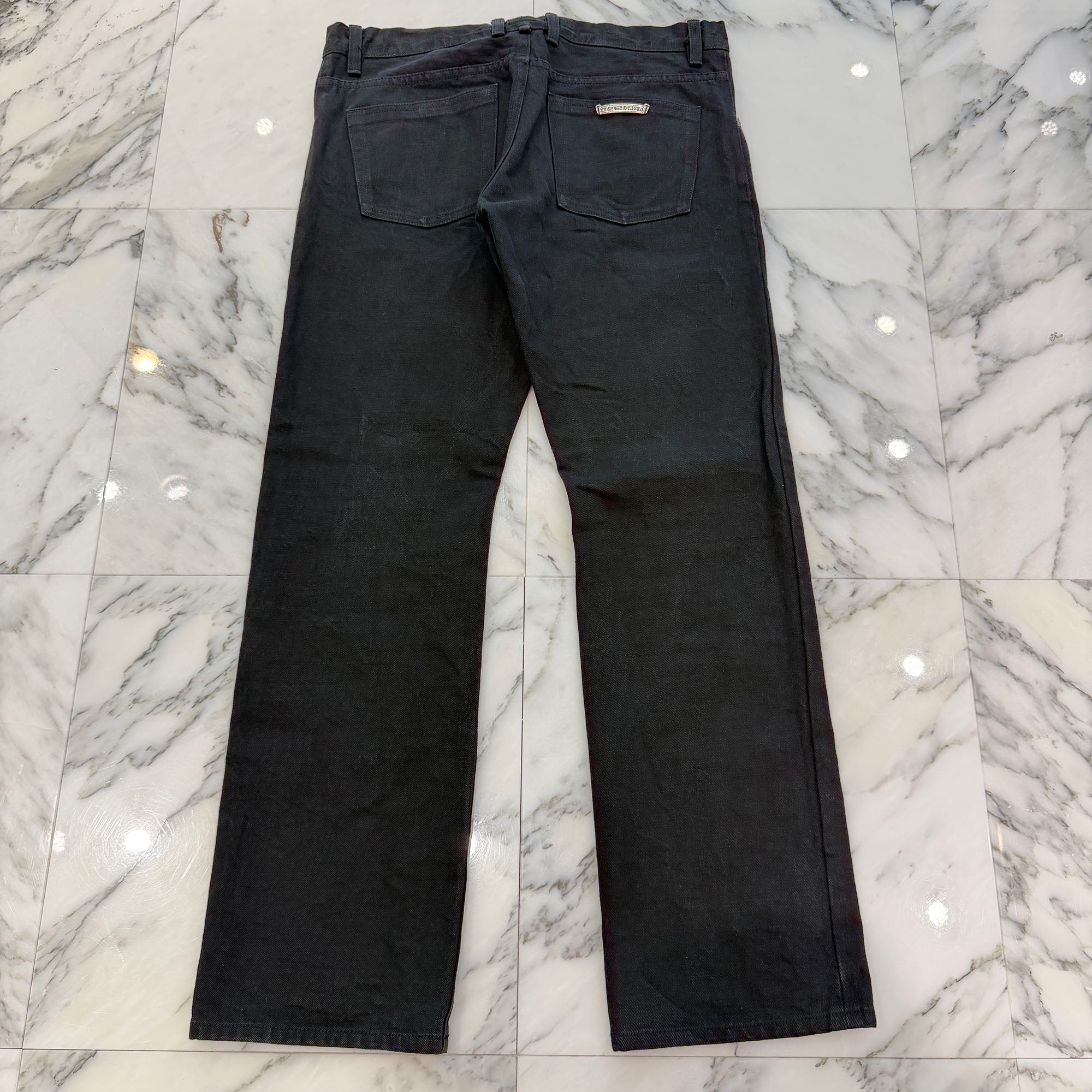 CHROME HEARTS Cross Ball Button Denim Pants Size 34 クロムハーツ クロスボールボタン デニムパンツ サイズ34