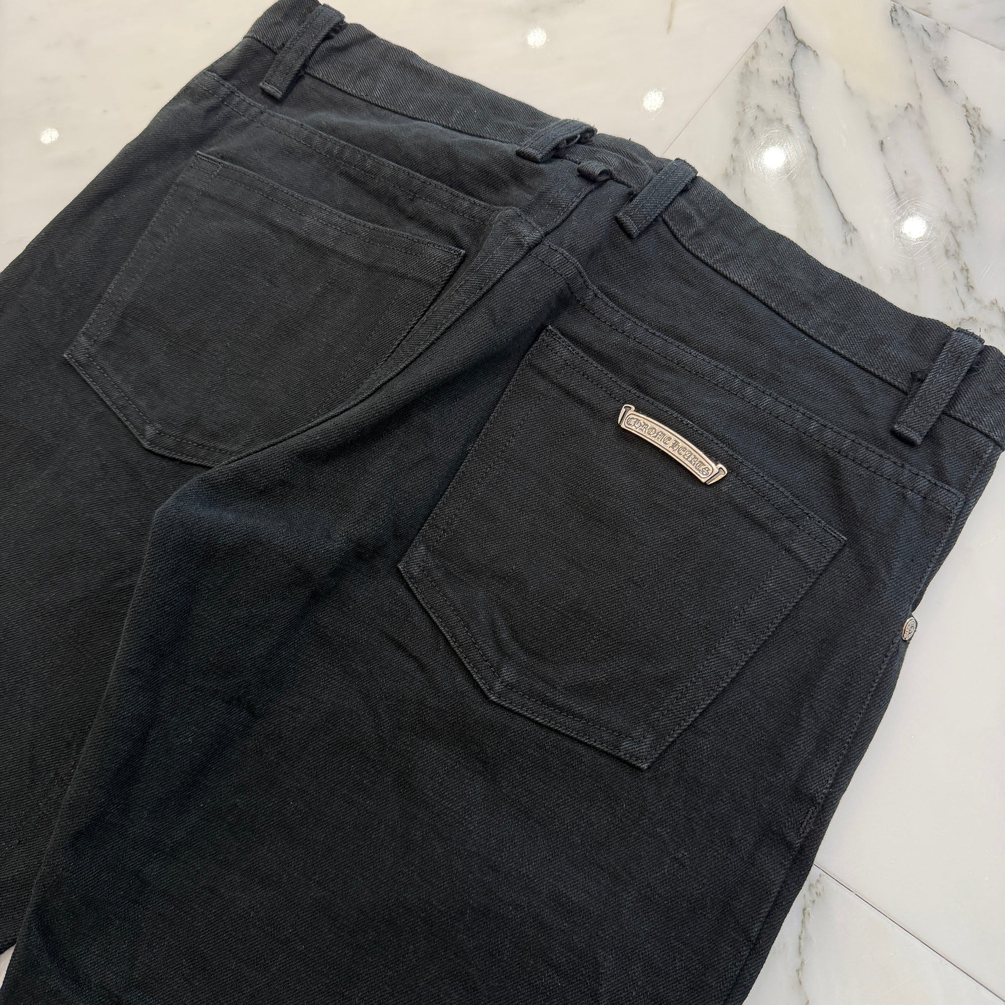 CHROME HEARTS Cross Ball Button Denim Pants Size 34 クロムハーツ クロスボールボタン デニムパンツ サイズ34