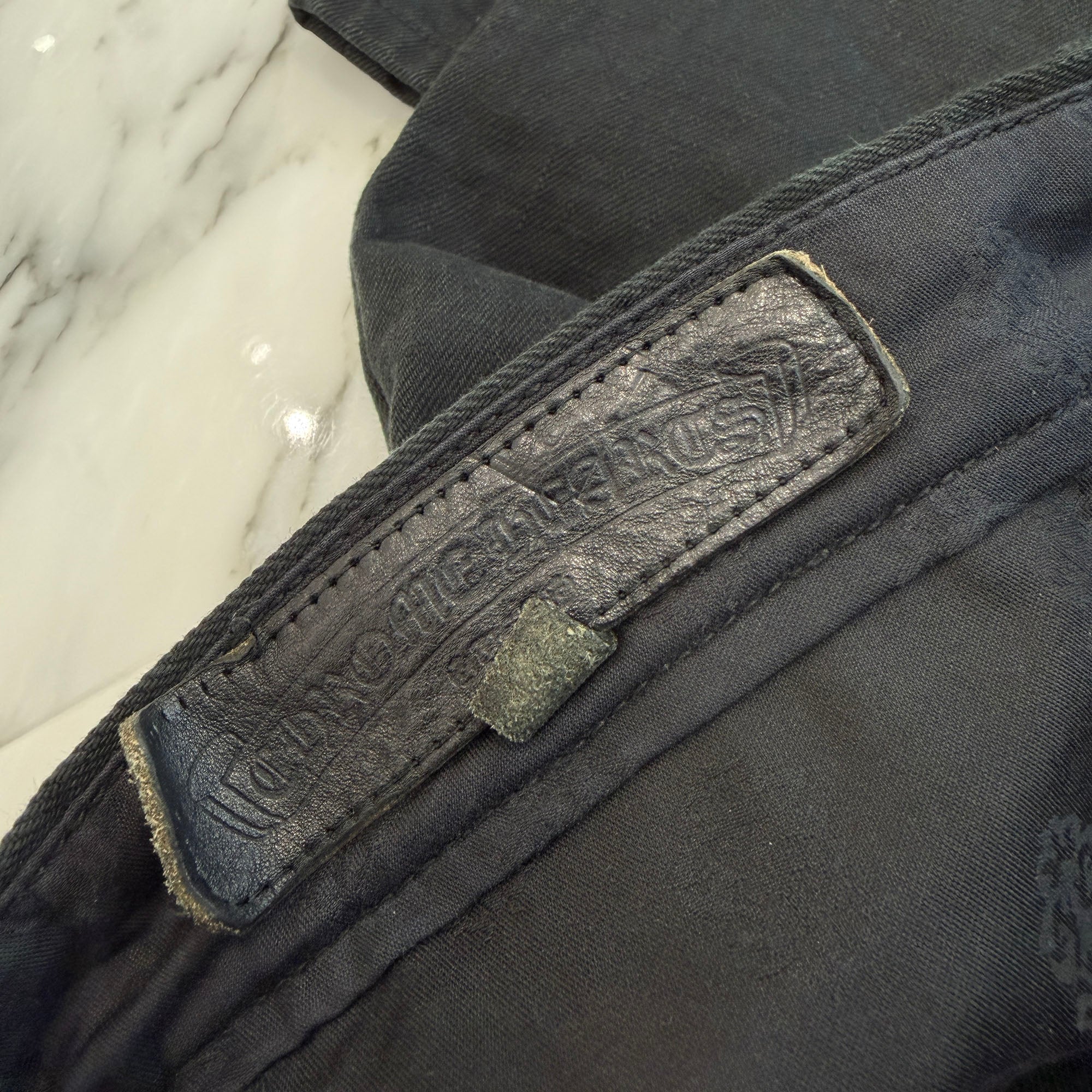 CHROME HEARTS Cross Ball Button Denim Pants Size 34 クロムハーツ クロスボールボタン デニムパンツ サイズ34