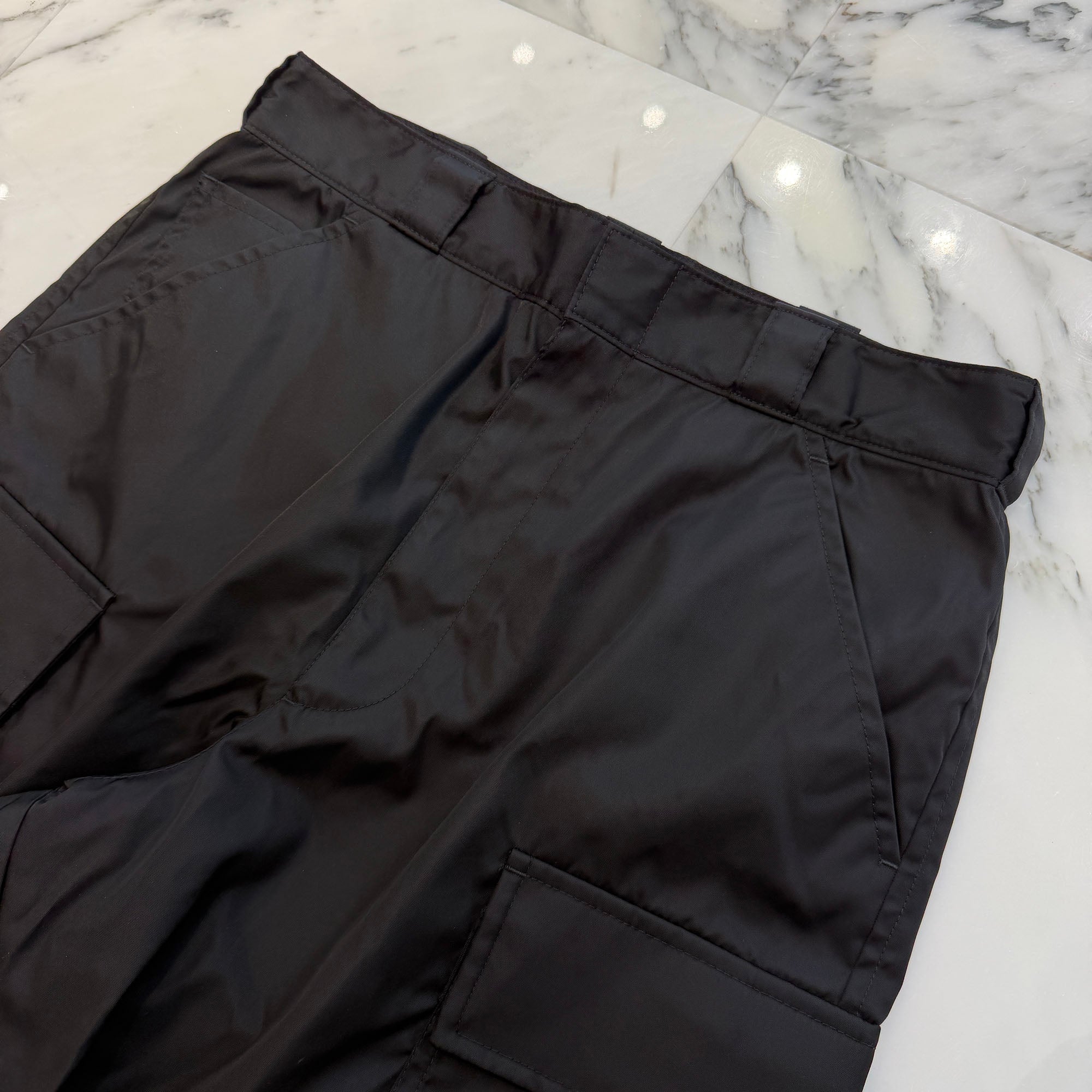 PRADA 2023SS Re Nylon Triangle Logo Plate Nylon Cargo Pants SPH286 S222 1WQ8 Size M プラダ リナイロン トライアングルロゴプレート ナイロンカーゴパンツ サイズM