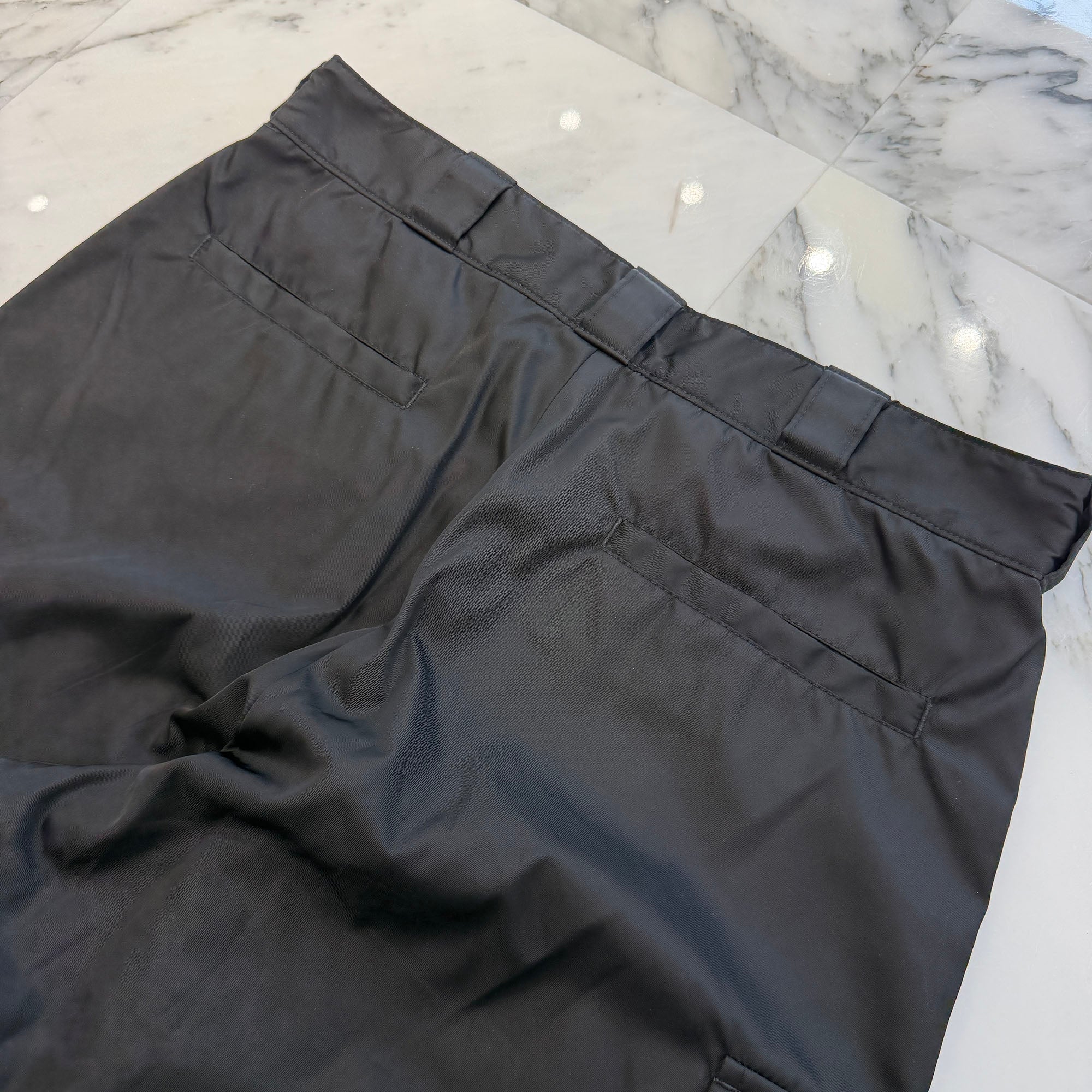 PRADA 2023SS Re Nylon Triangle Logo Plate Nylon Cargo Pants SPH286 S222 1WQ8 Size M プラダ リナイロン トライアングルロゴプレート ナイロンカーゴパンツ サイズM
