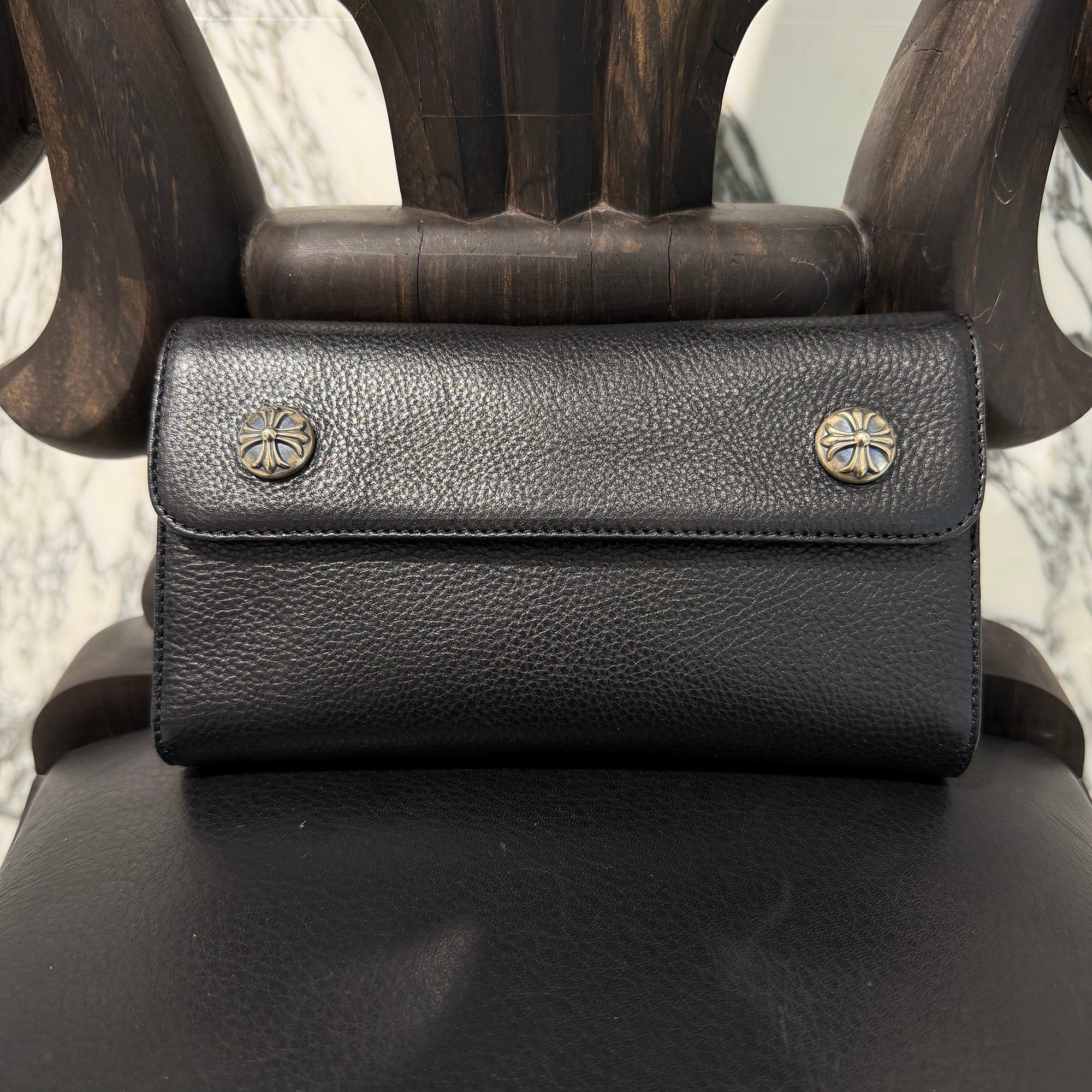 CHROME HEARTS Wave Cross Ball Wallet クロムハーツ ウェーブ クロスボール ウォレット