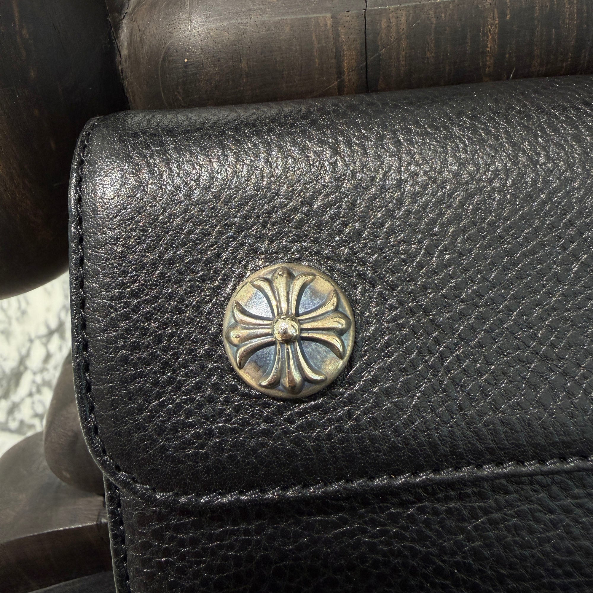 CHROME HEARTS Wave Cross Ball Wallet クロムハーツ ウェーブ クロス