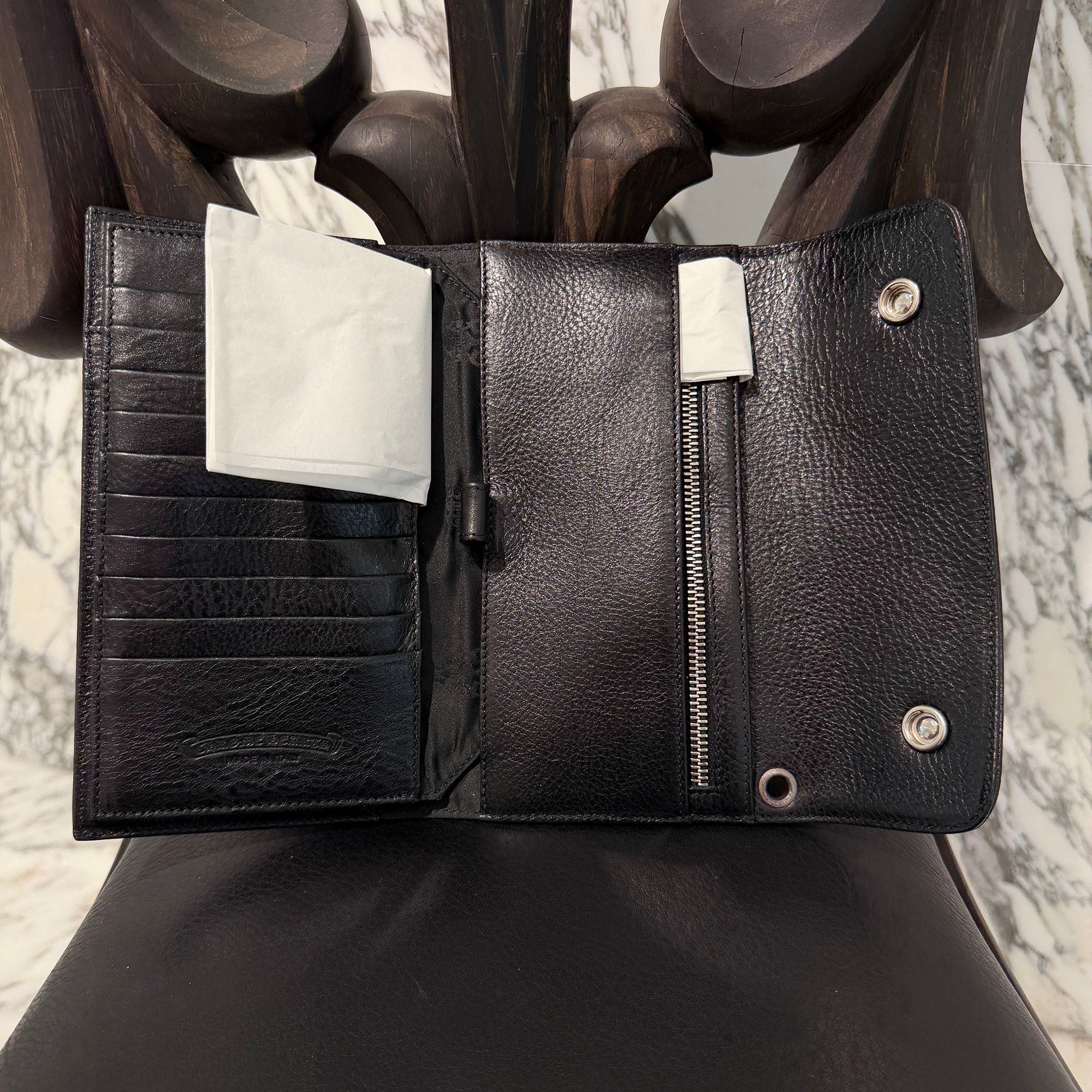CHROME HEARTS Wave Cross Ball Wallet クロムハーツ ウェーブ クロスボール ウォレット