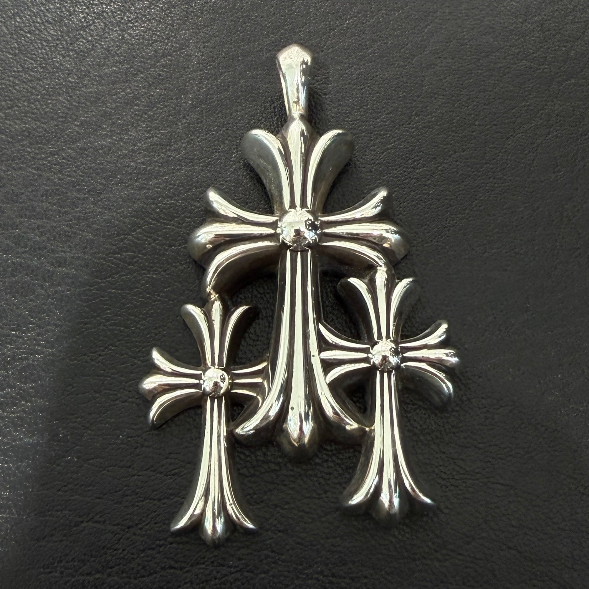 CHROME HEARTS Triple Cross Pendant Top クロムハーツ トリプルクロス ペンダントトップ